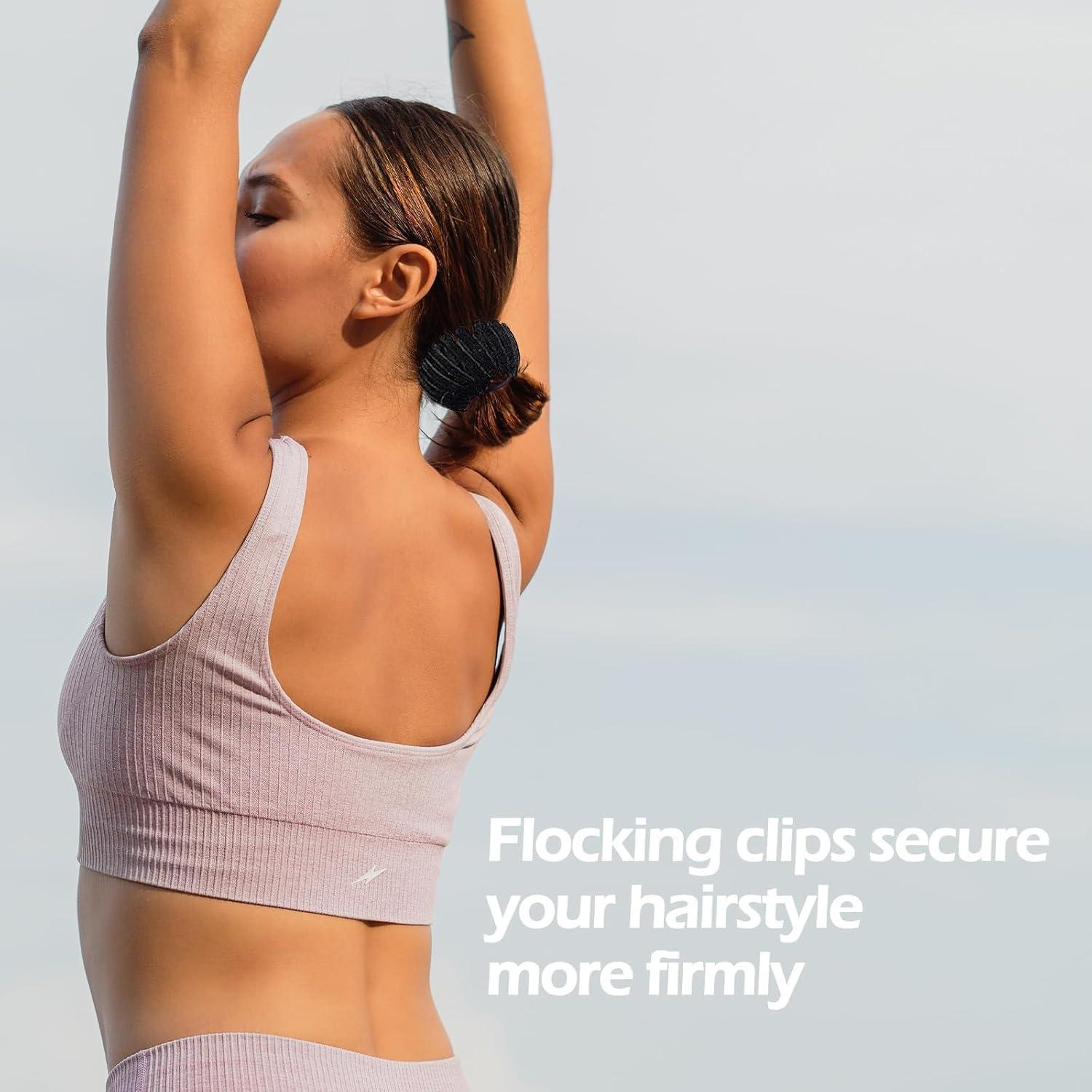 Clip Mágico para Cabello Sizobi, Paquete de 4 Clips de Terciopelo