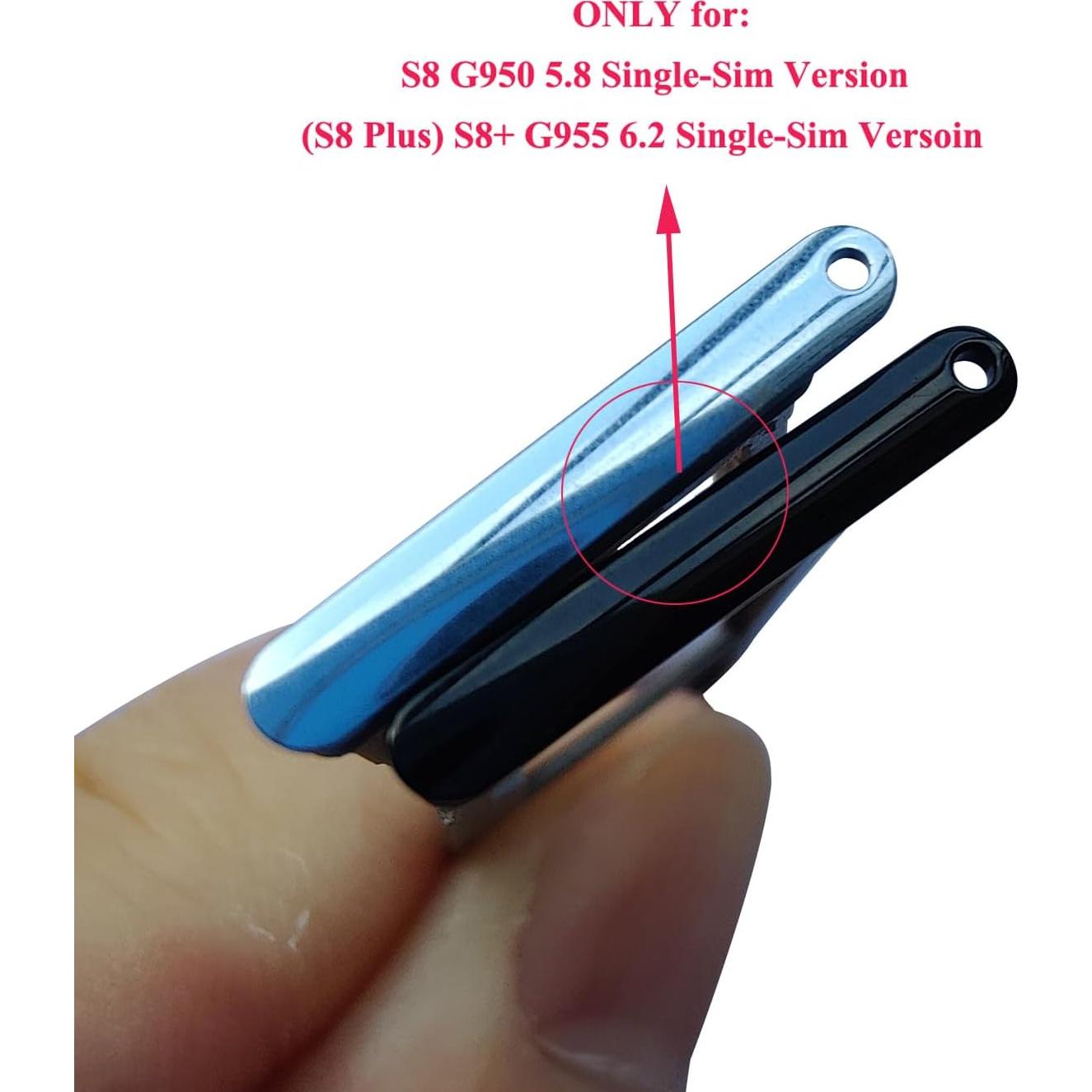 Bandeja SIM para Samsung Galaxy S8/S8+ Ubrokeifixit - Negro