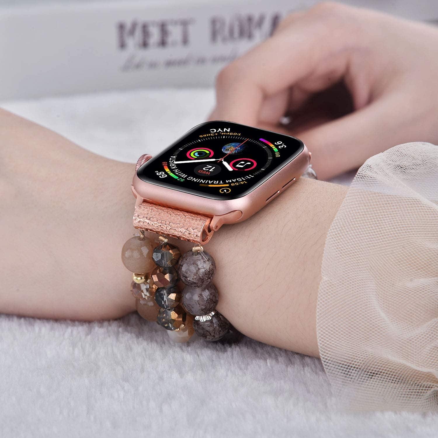 Pulsera CAGOS Elástica para Apple Watch 38-42mm Ámbar