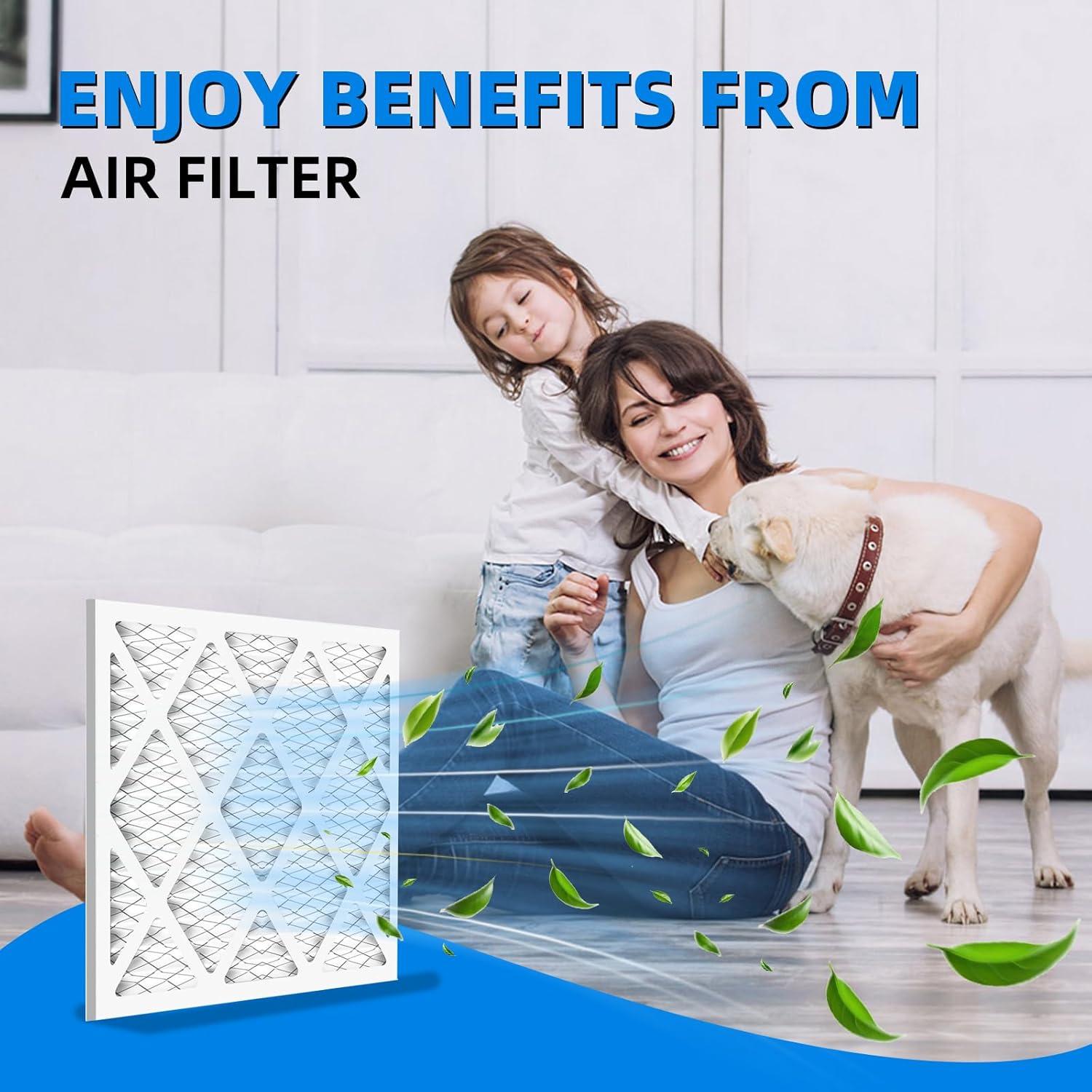 Filtros de Aire Plisados Chenzhit 20x25x1 MERV 13 - 4 Paquete