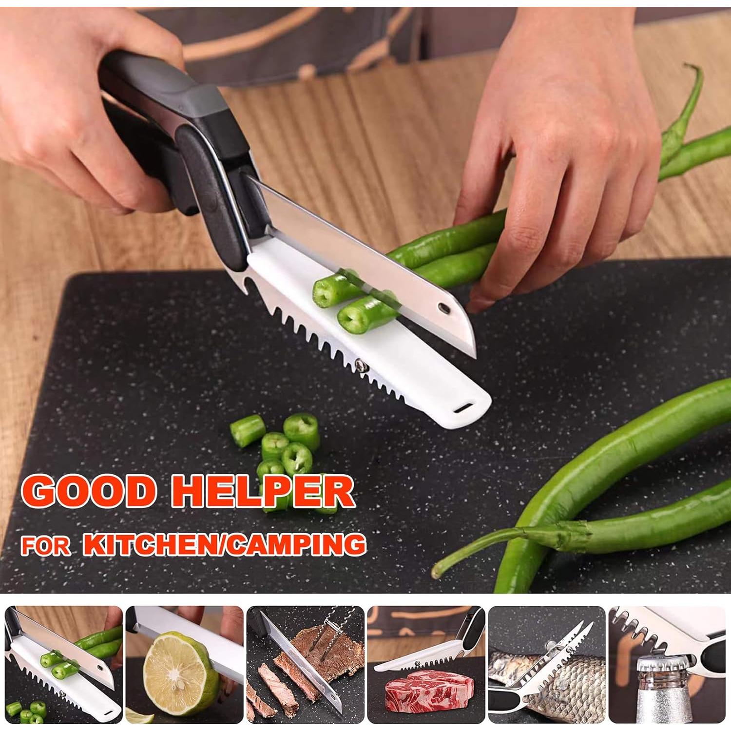 Tijeras de Cocina Multifuncionales XGIZMOO con Tabla de Cortar