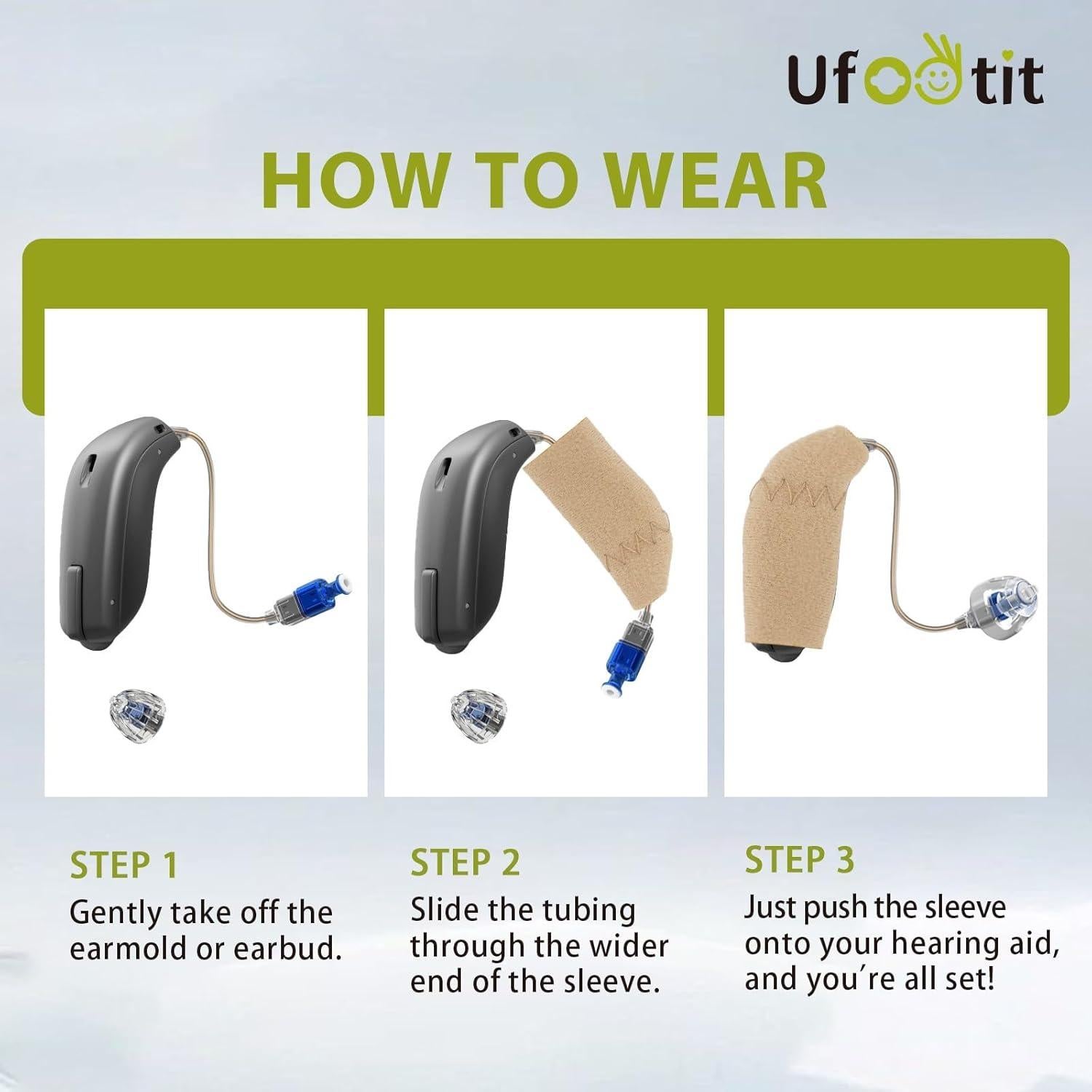 Cubiertas para Audífonos UFootIt Pequeñas - Protección Sudor y Polvo