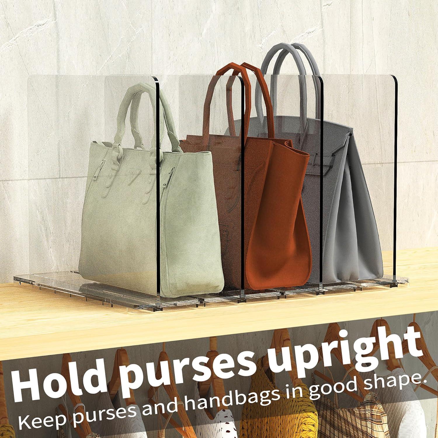 Organizador de Bolsos Noleja Acrílico Ajustable 2 Piezas