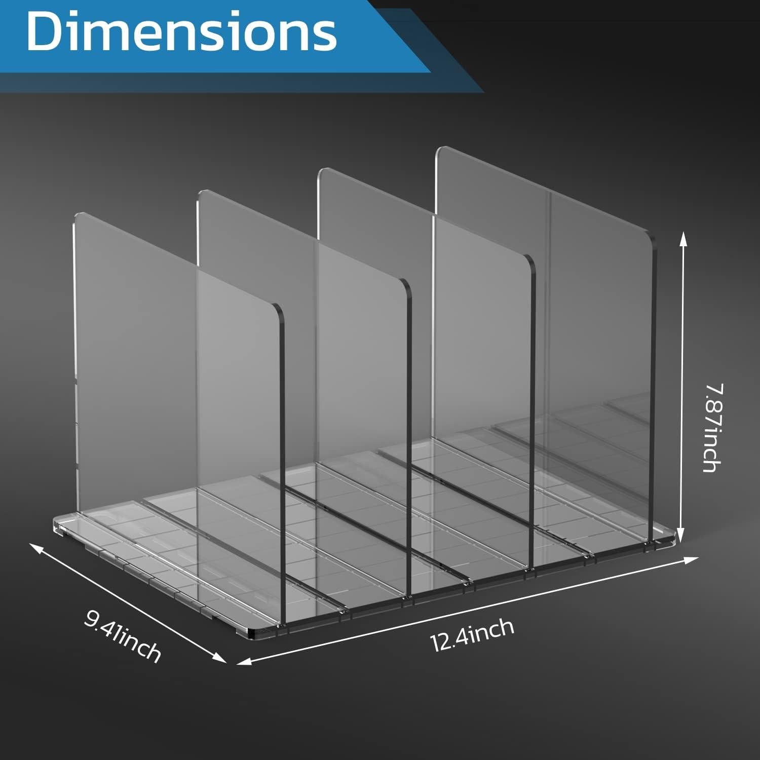 Organizador de Bolsos Noleja Acrílico Ajustable 2 Piezas