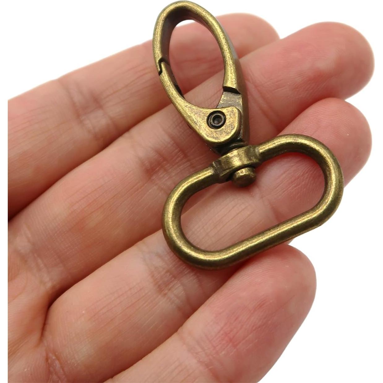 Ganchos de langosta giratorios 25mm bronce antiguo 15pcs HOLSHUN