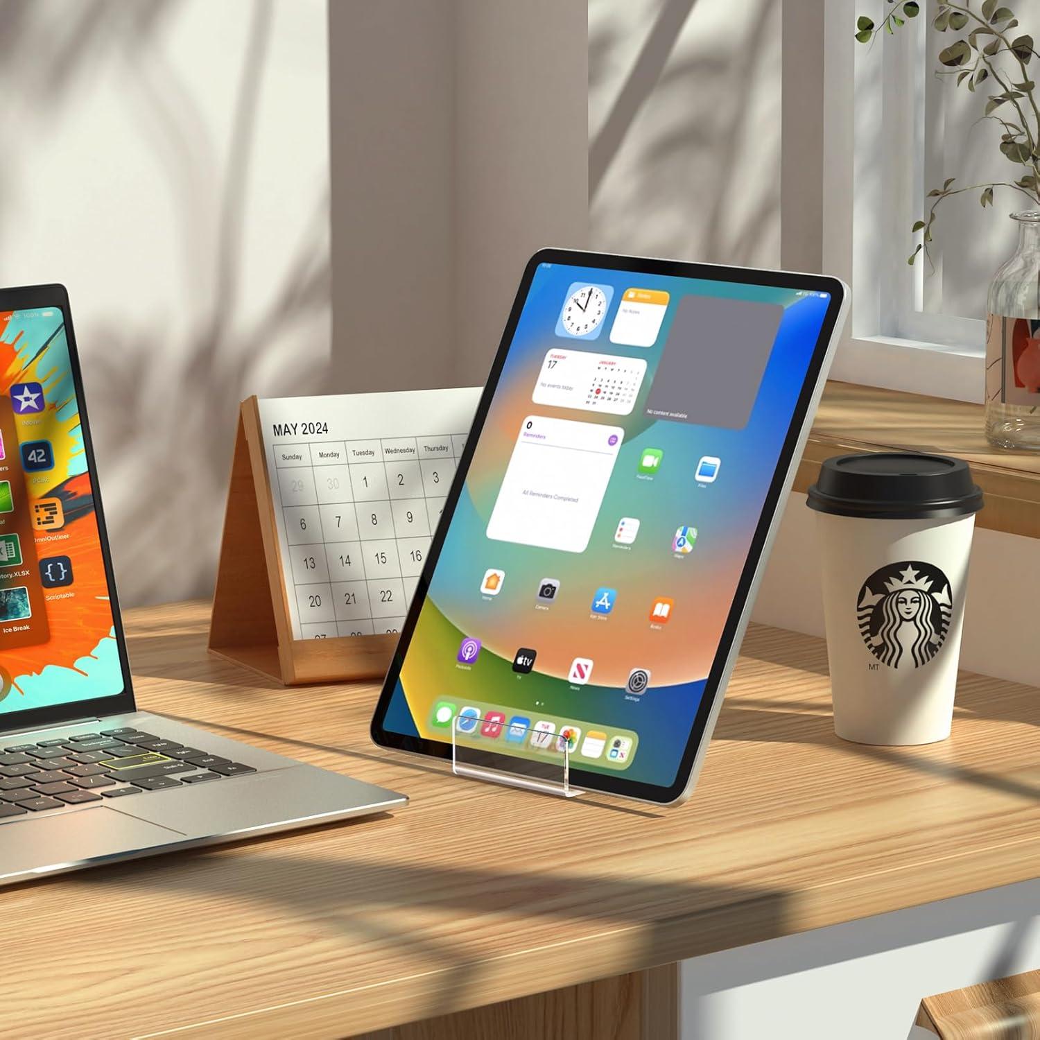 Paquete de 4 Soportes de Acrílico Suneerplay para Libros y Postales