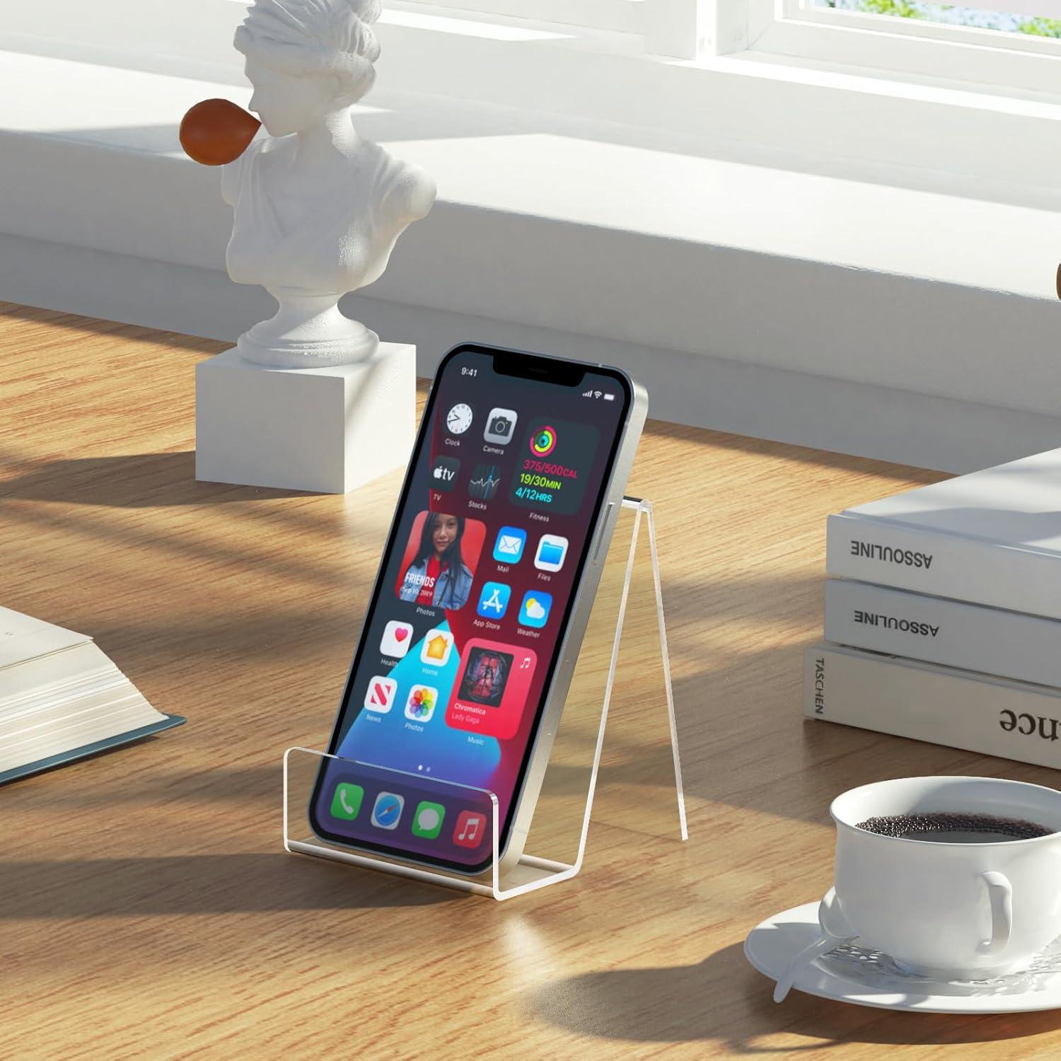 Paquete de 4 Soportes de Acrílico Suneerplay para Libros y Postales