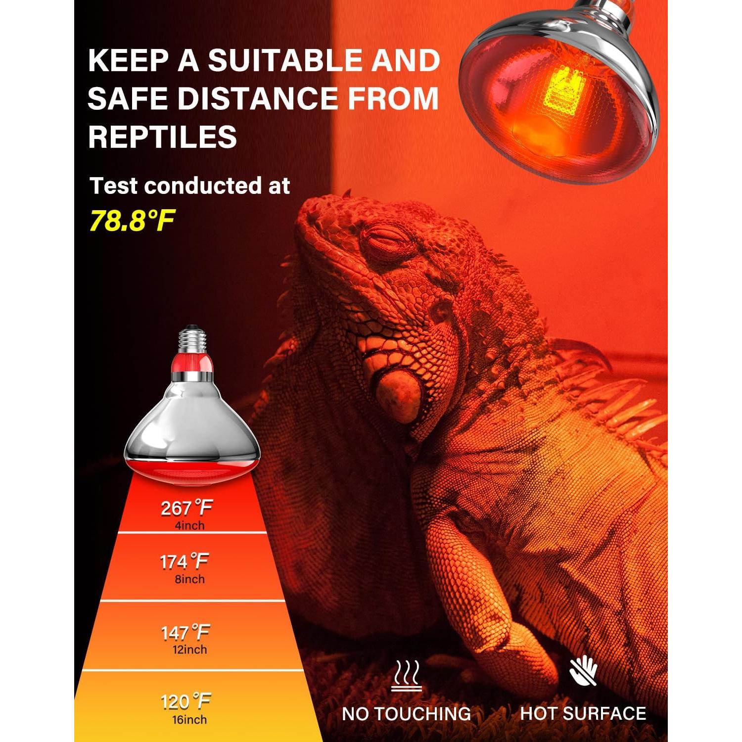 Lámpara de Calor Infrarroja TobeBright 150W para Gallinas