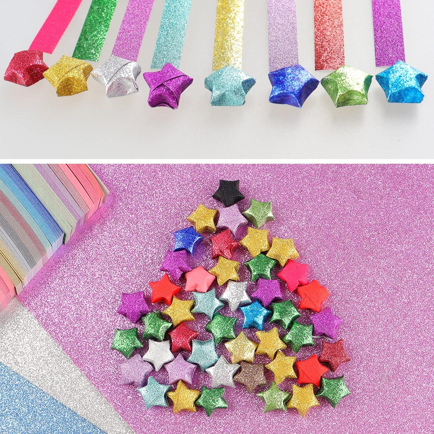 Papel de Origami Brillante JALLYSIA 360 Hojas 18 Colores