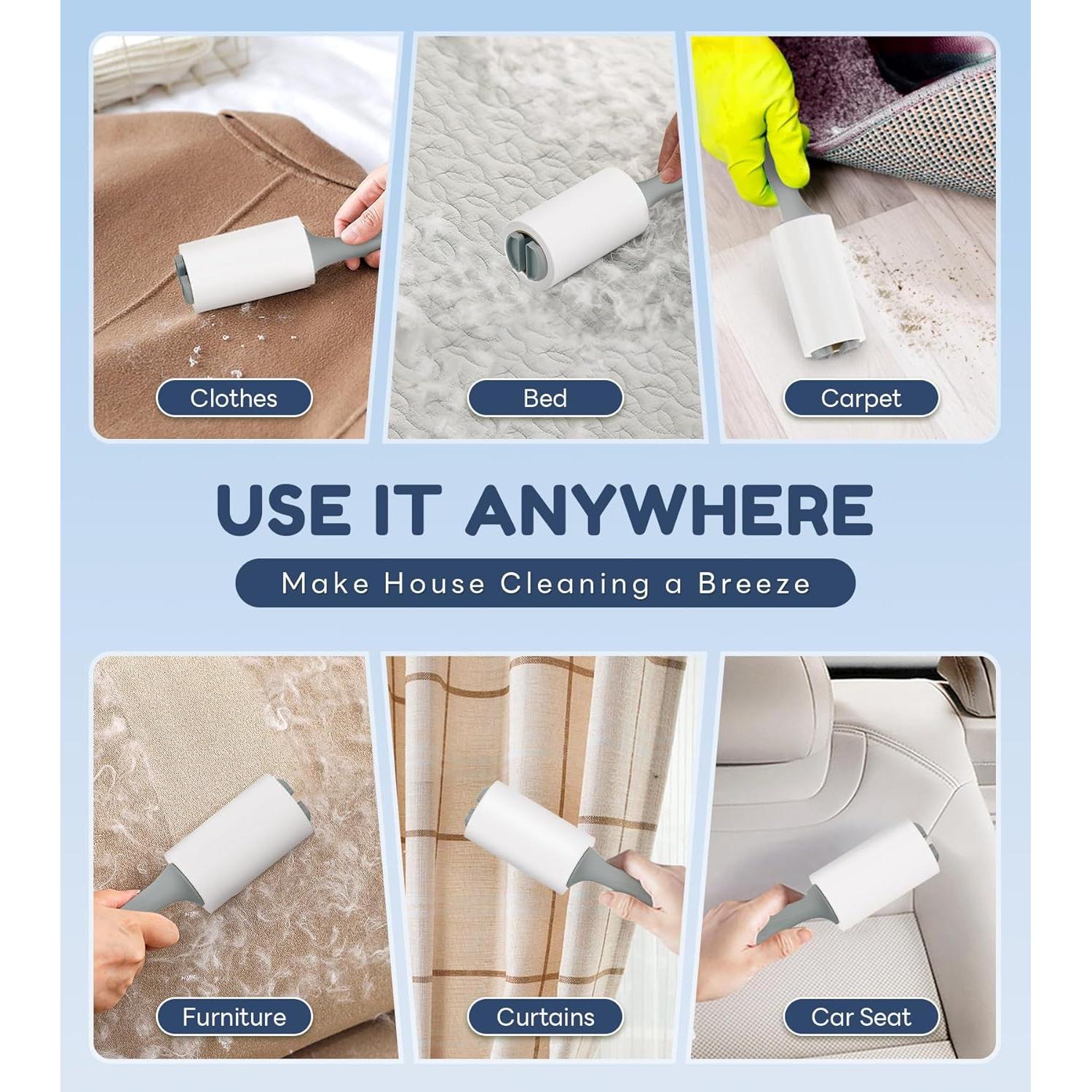 Rodillo Adhesivo Extra Pegajoso MONSEK 315 Hojas 3 Mangos