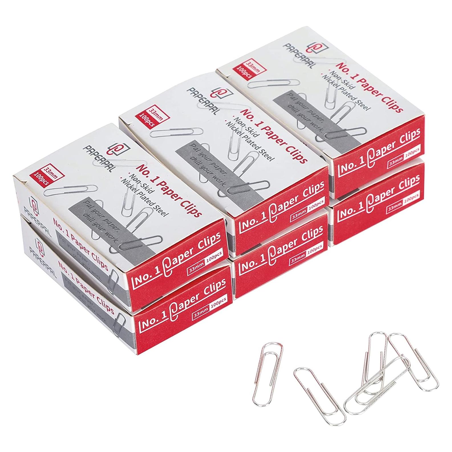 Clips de Papel Antideslizantes PAPERPAL No. 1 - 600 Piezas