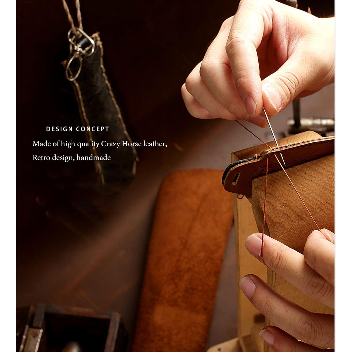 Funda de Llave Inteligente KEALAS para Subaru - Cuero Negro