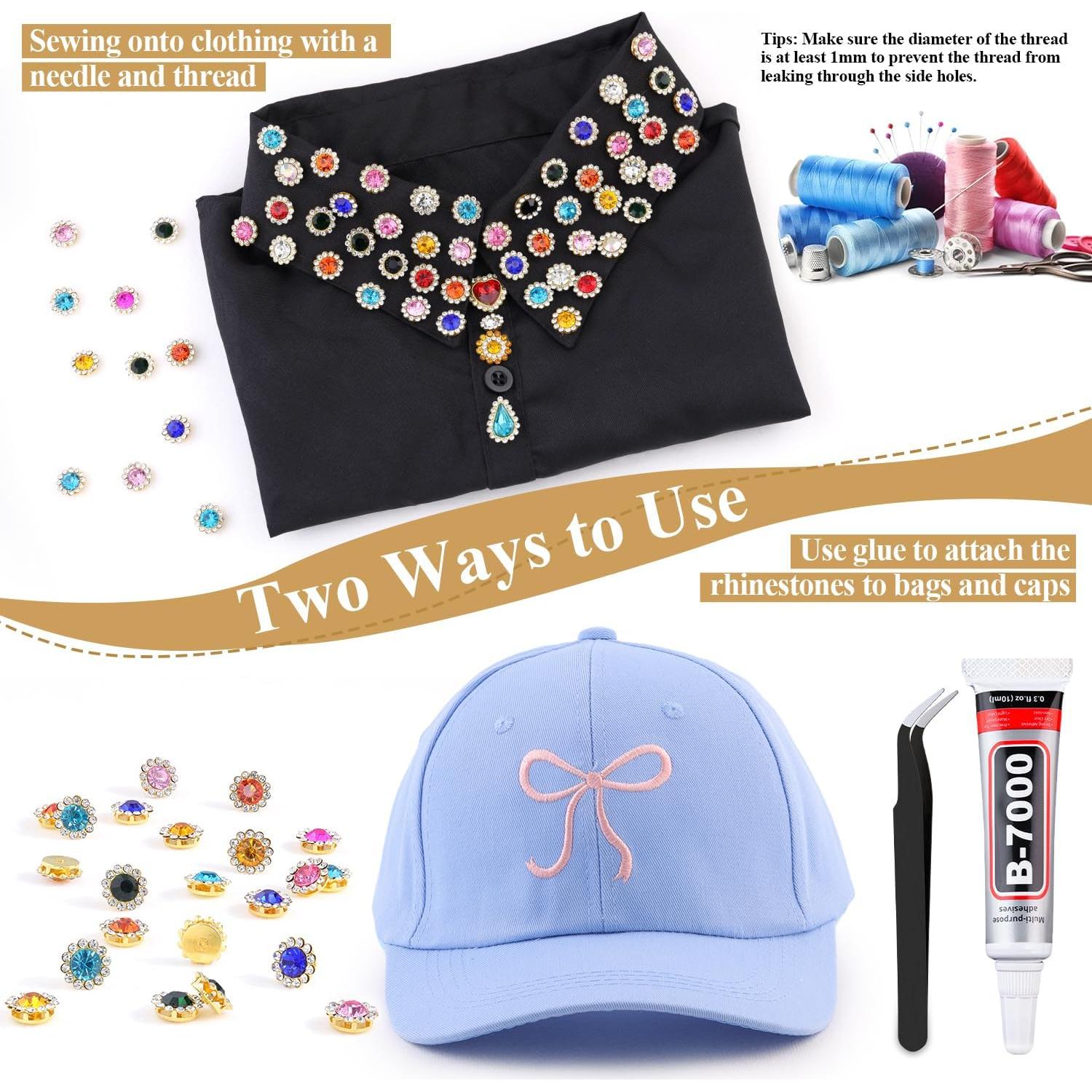 150 Strass de Coser Esmeralda 12mm TINKRSTUFF para Decorar