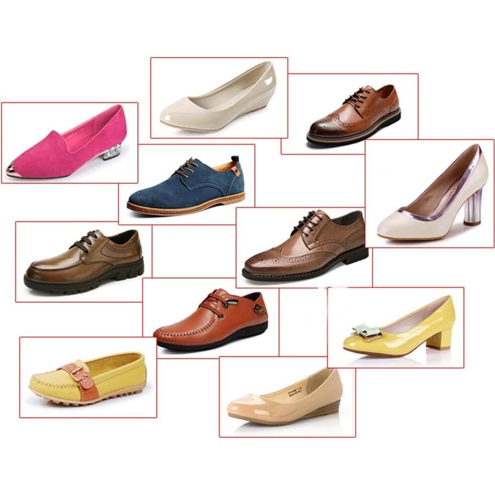 2 Pares de Estiradores de Zapatos Ajustables TOPWEL - Plástico Blanco