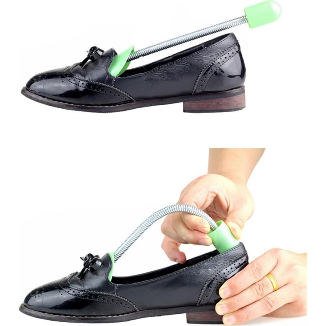 2 Pares de Estiradores de Zapatos Ajustables TOPWEL - Plástico Blanco