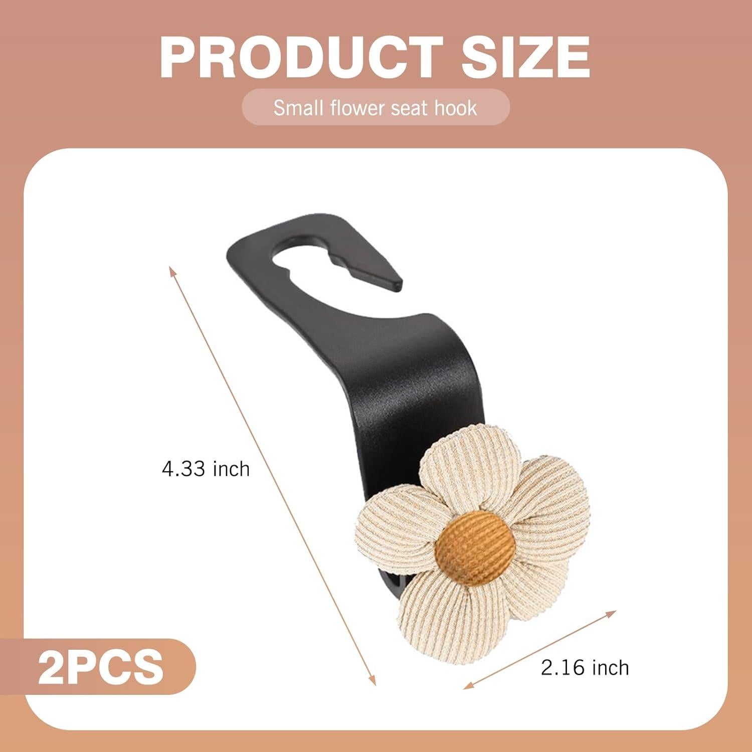 Ganchos para Reposacabezas de Coche Downhill 2 PCS Beige