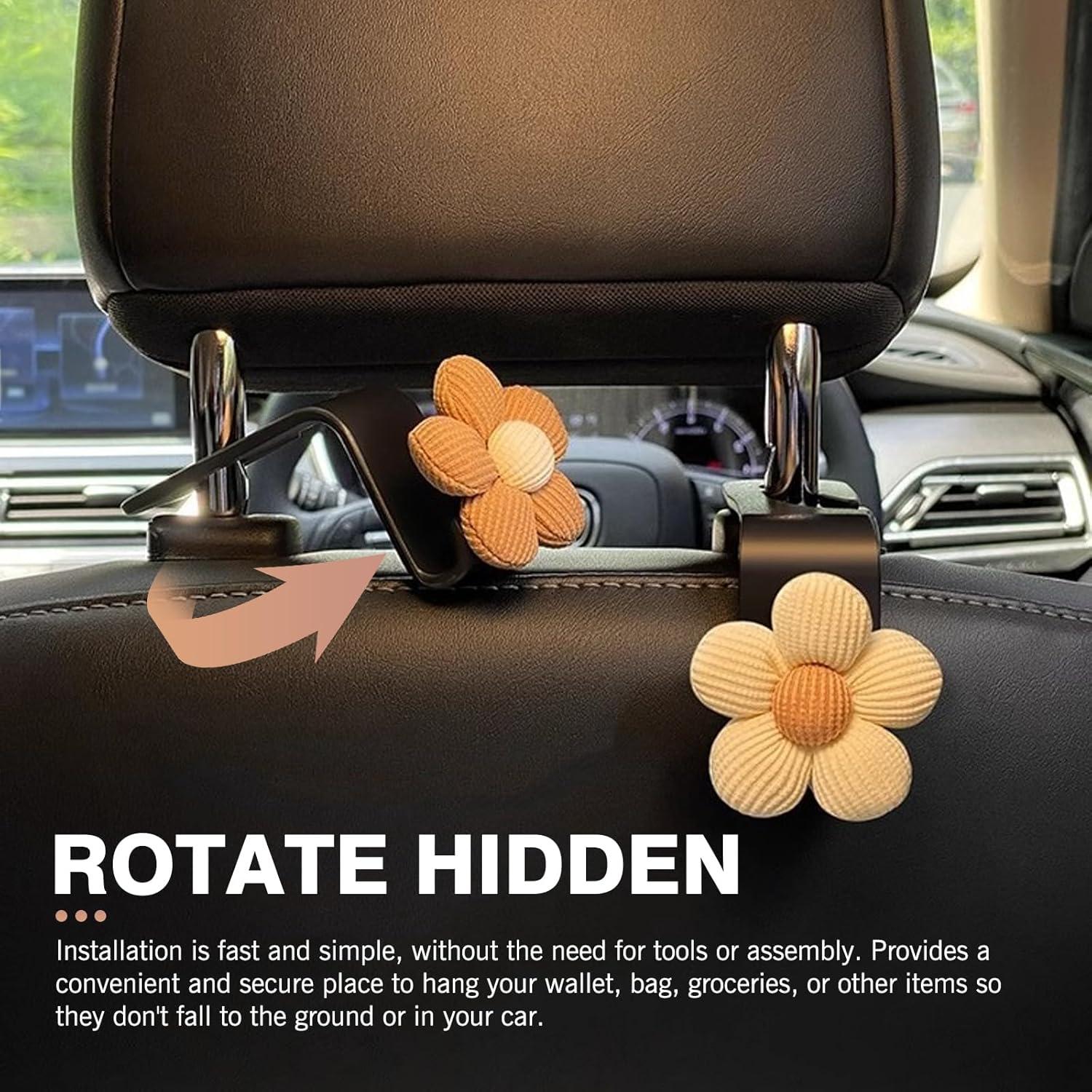 Ganchos para Reposacabezas de Coche Downhill 2 PCS Beige