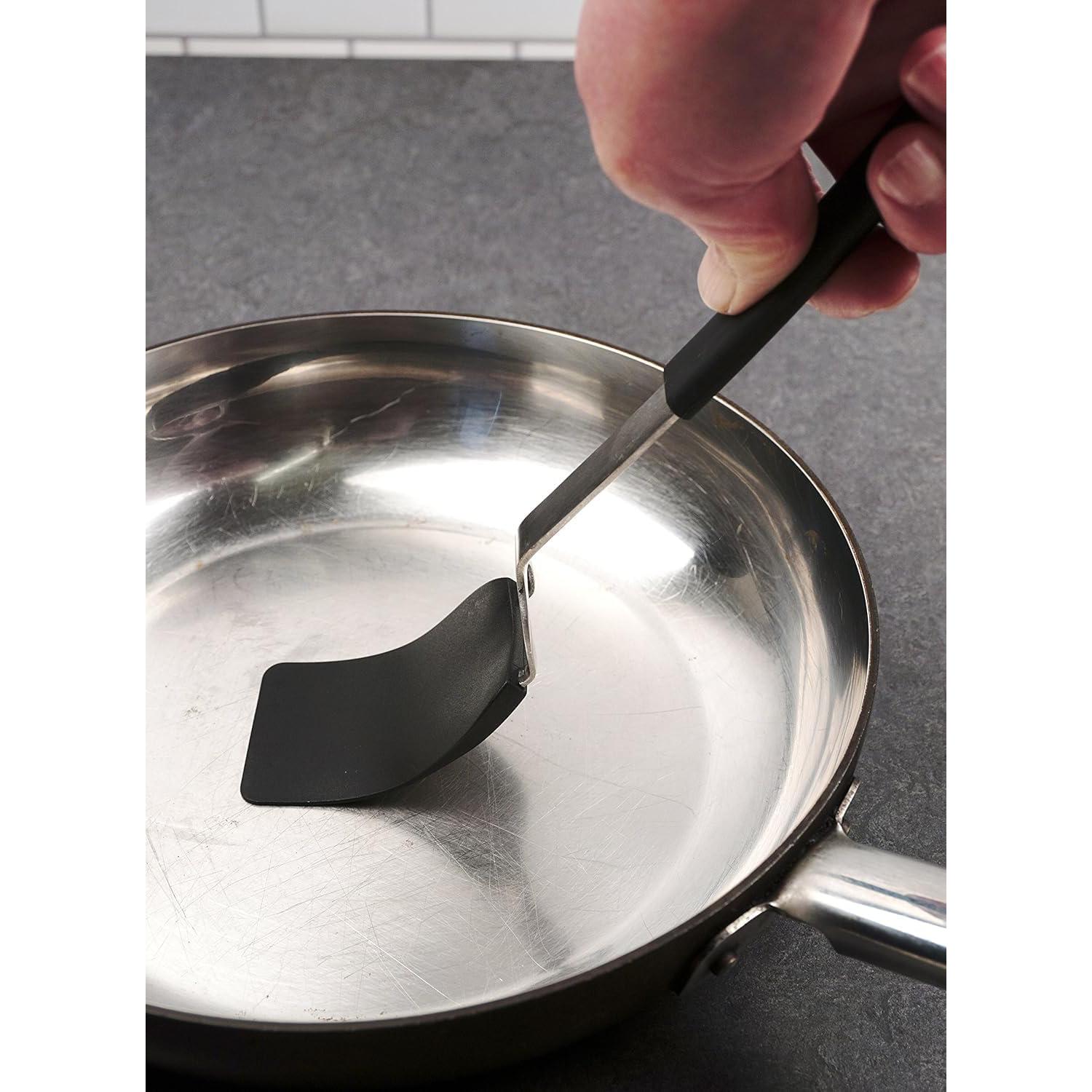 Espátula de Nylon Flexible RSVP International 27.3x5.1 cm Negra