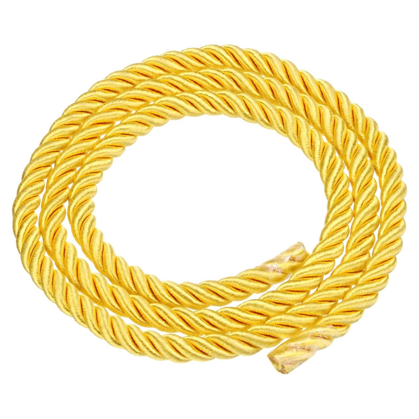 Cuerda Trenzada de Nylon Rebower 10mm x 1m Dorado Brillante