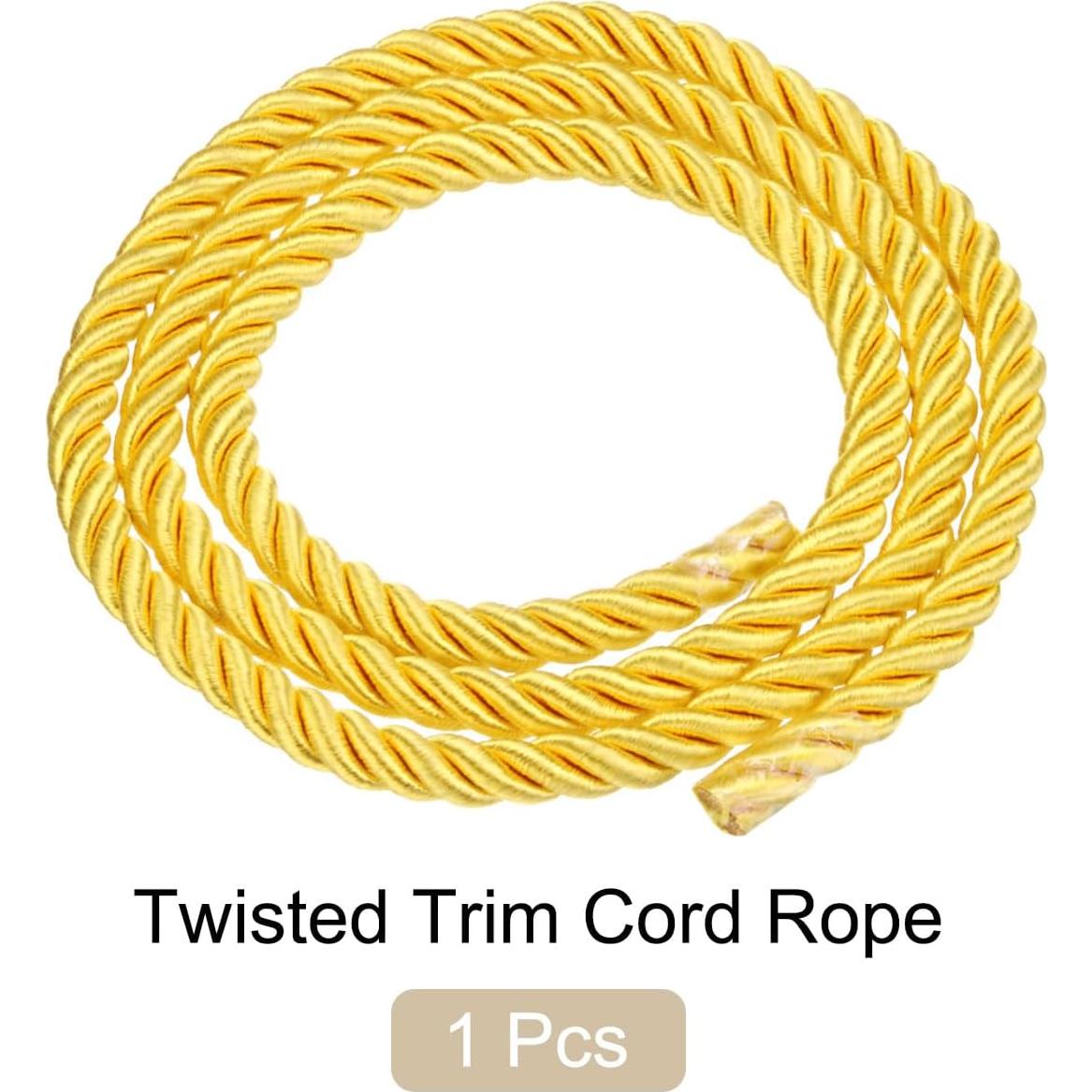 Cuerda Trenzada de Nylon Rebower 10mm x 1m Dorado Brillante