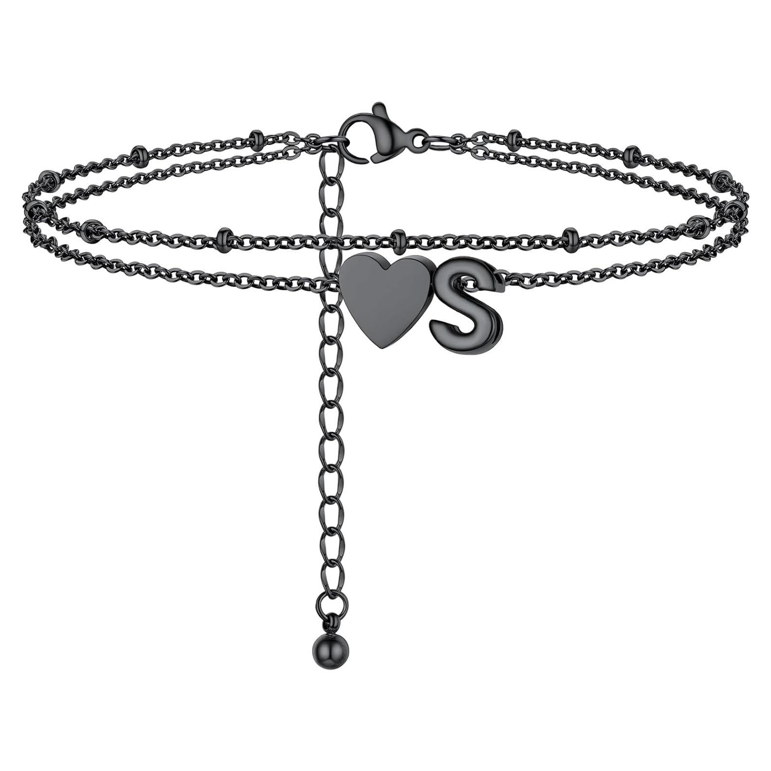 Brazalete de Tobillo Iniciales Prosteel Ajustable Acero Inoxidable