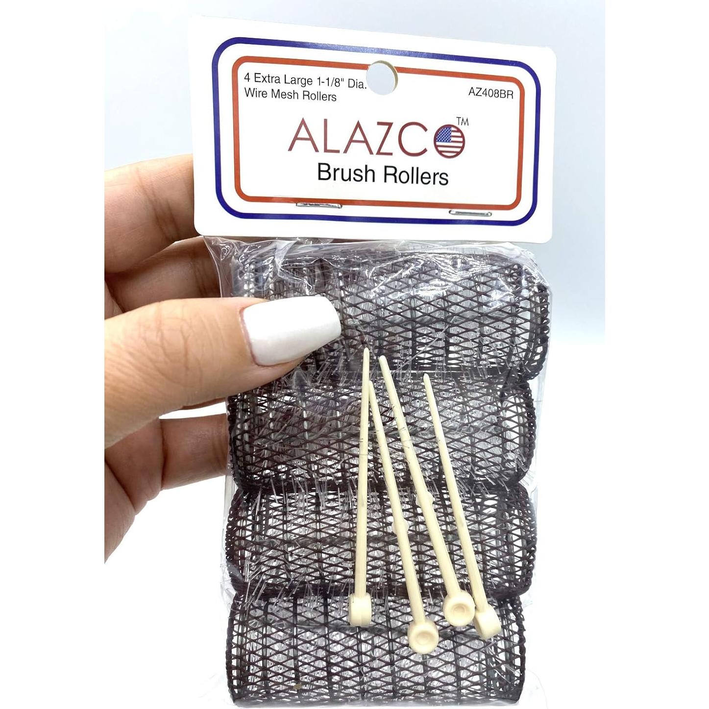 Rodillos de Cepillo Vintage ALAZCO - 8 Piezas con Clips