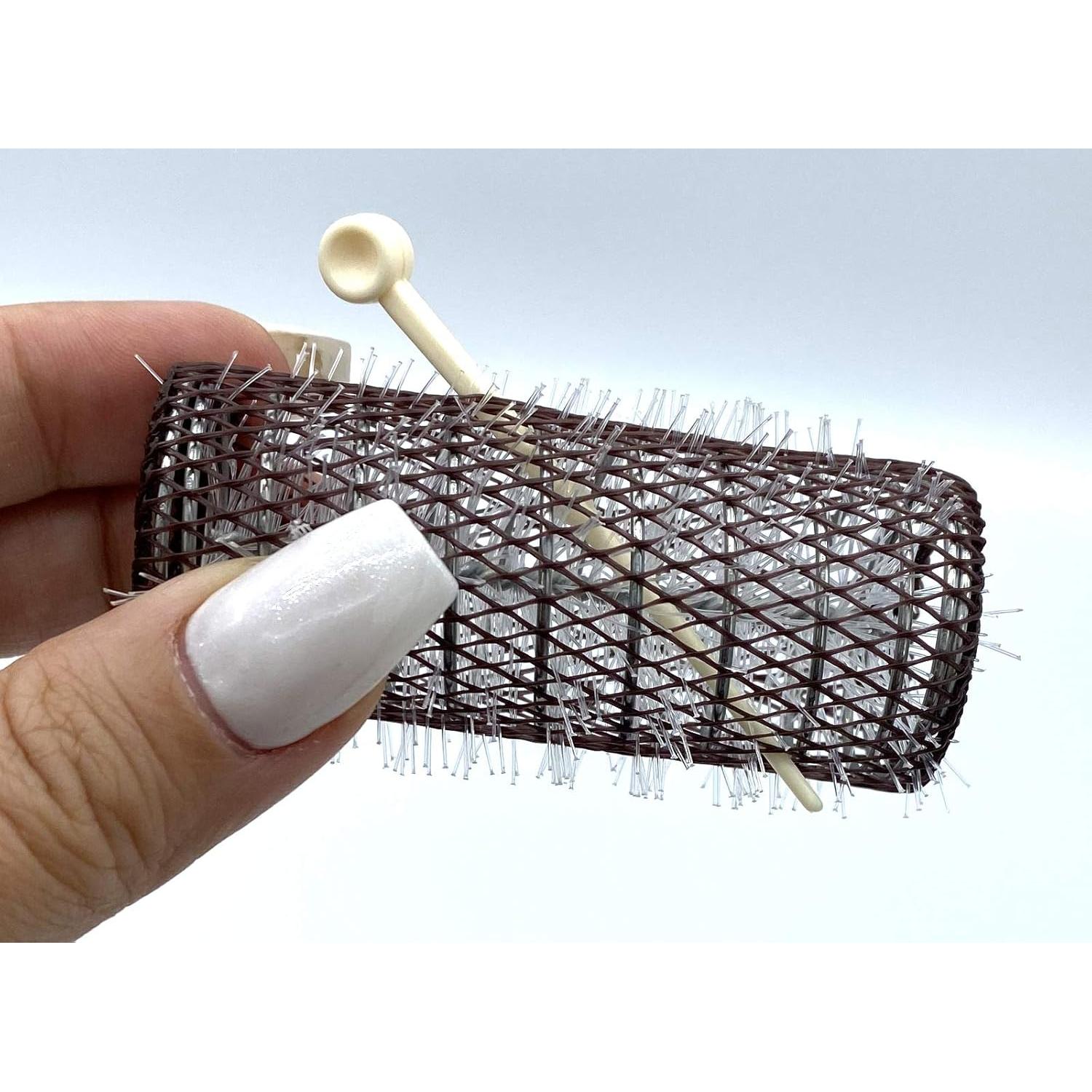 Rodillos de Cepillo Vintage ALAZCO - 8 Piezas con Clips