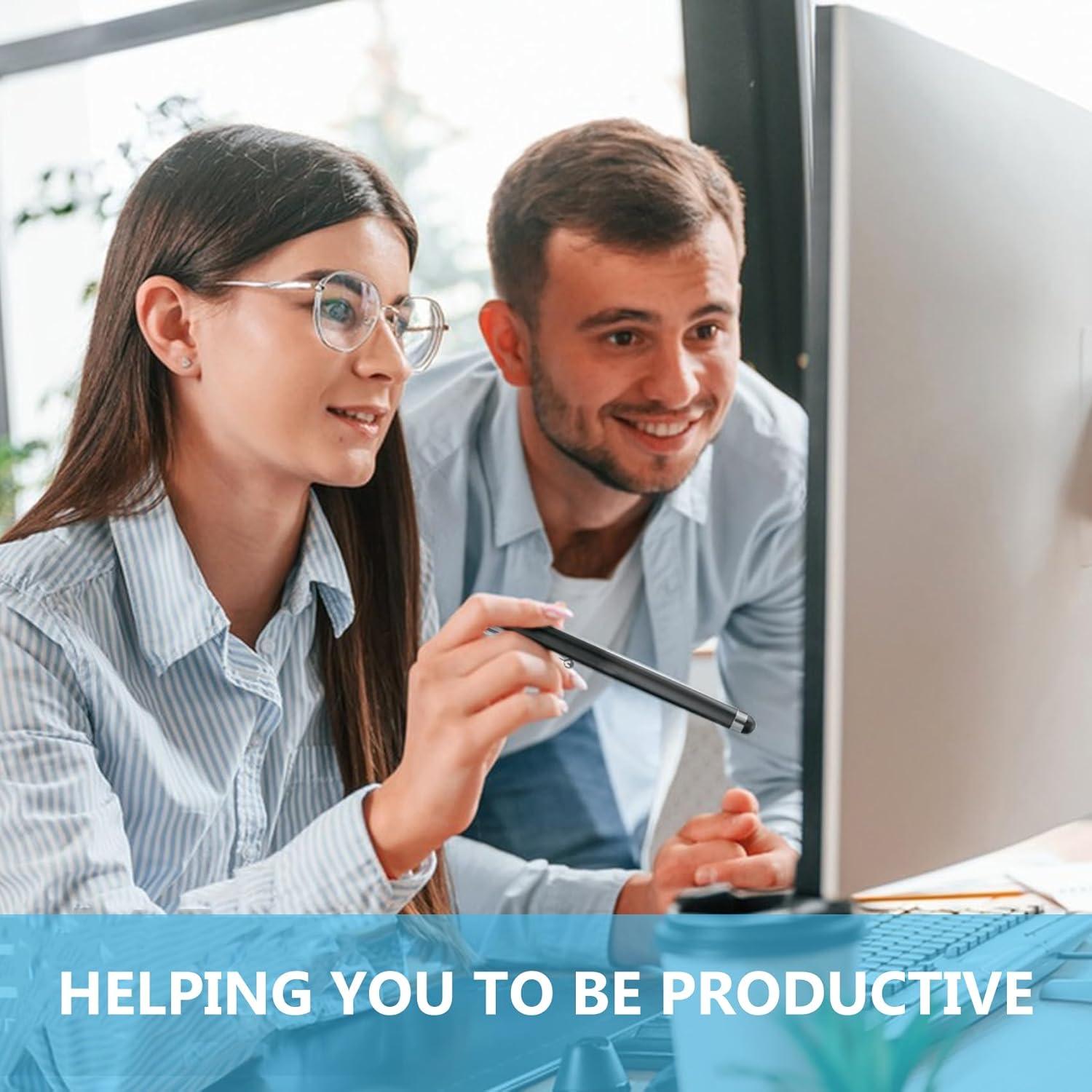 HESSION Paquete de 10 Bolígrafos Stylus Táctiles para Tablets