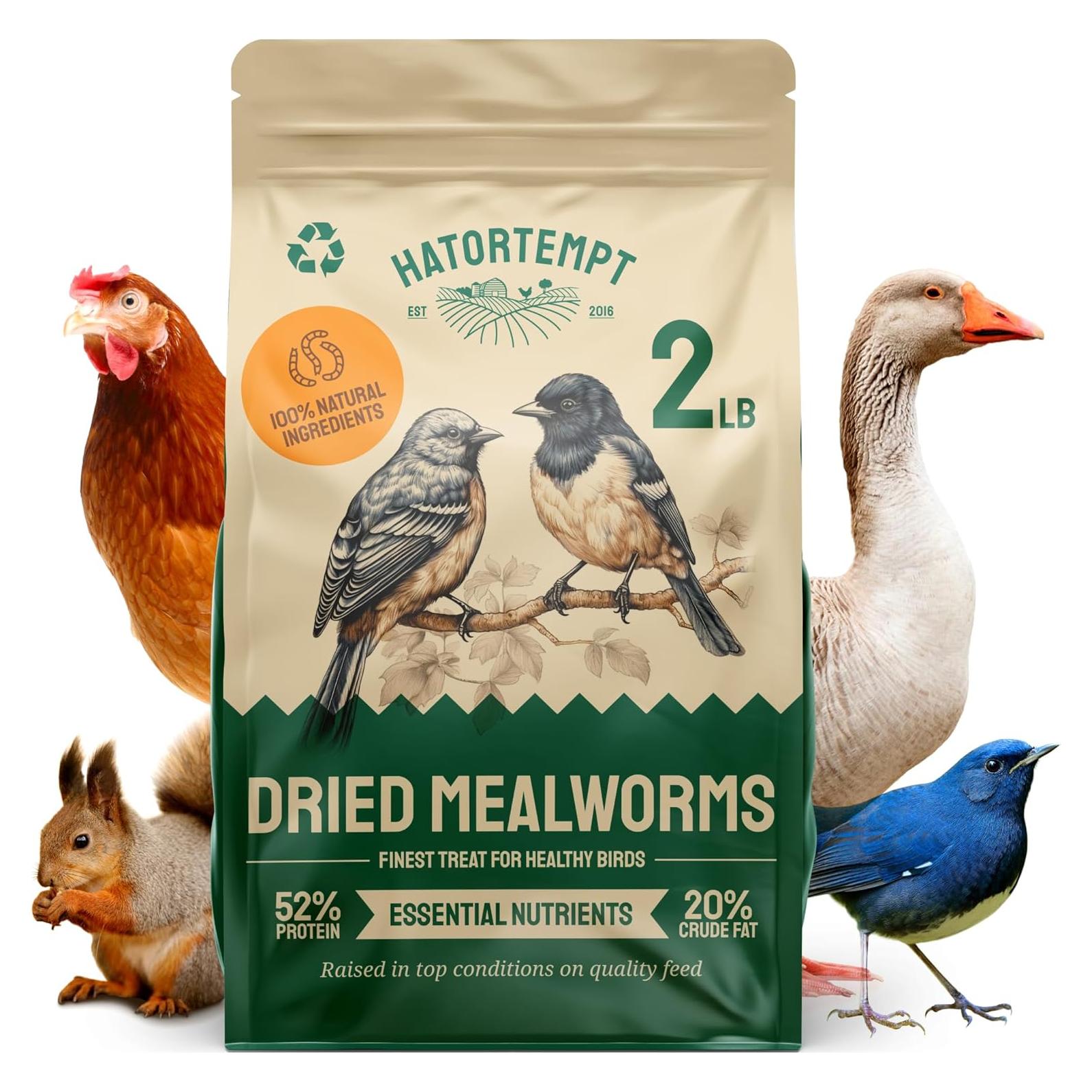 Gusanos de Harina Secos Hatortempt 0.91 kg - Alimento para Aves