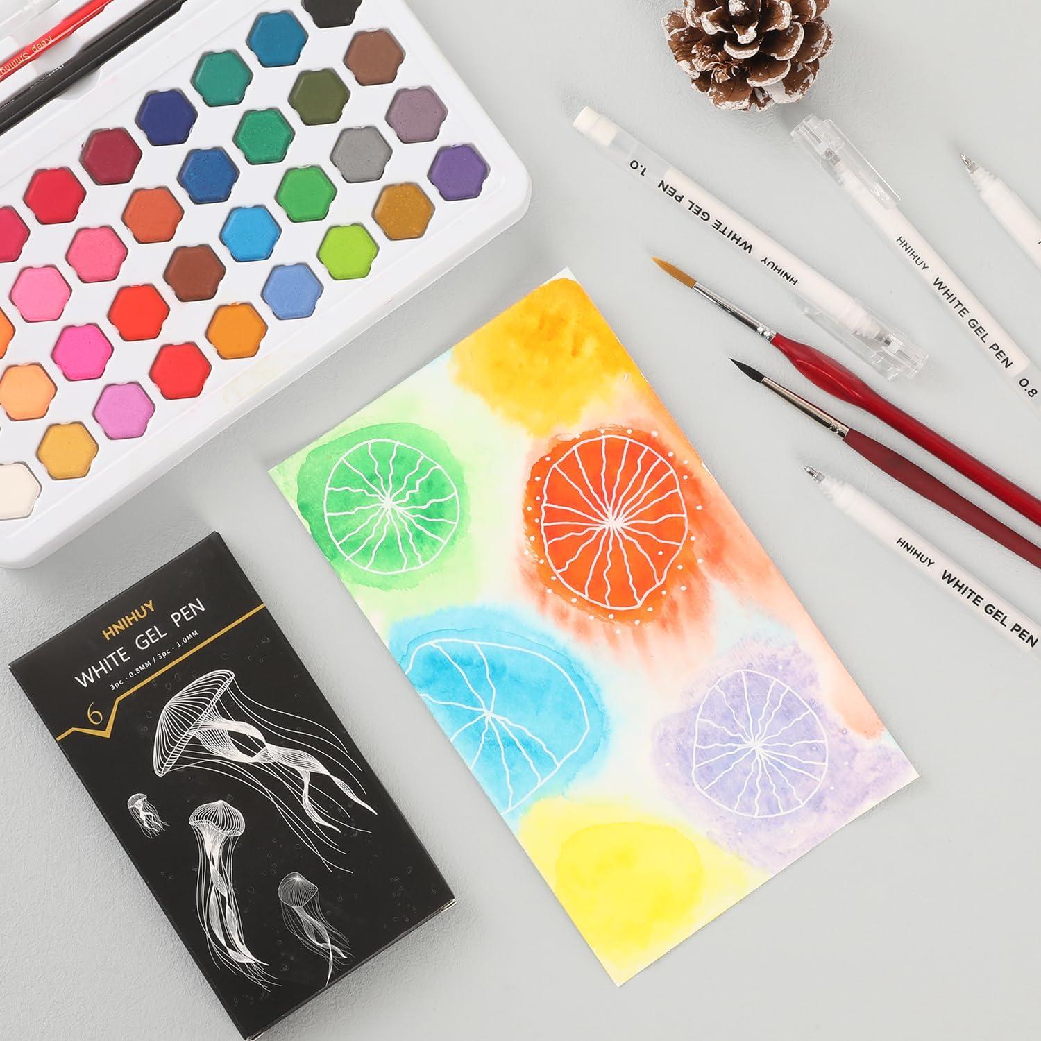 Bolígrafos de Gel Multicolor Genérico 0.8 y 1 mm - Paquete de 6