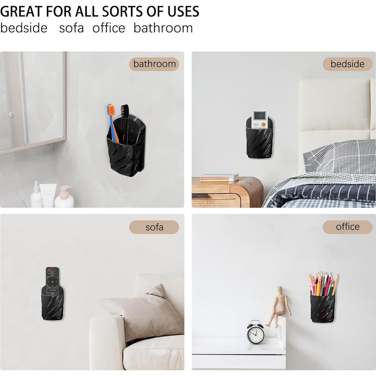 Soporte de Pared para Control Remoto KOXHERO 2 Pcs Negro