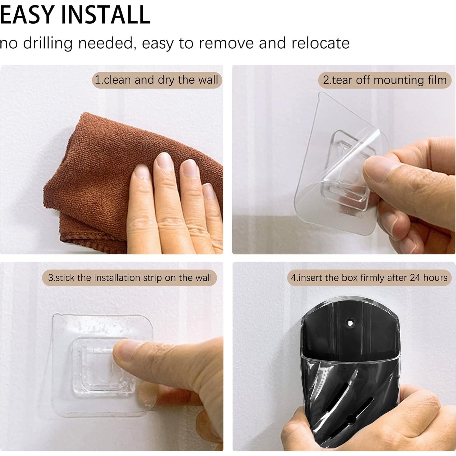 Soporte de Pared para Control Remoto KOXHERO 2 Pcs Negro