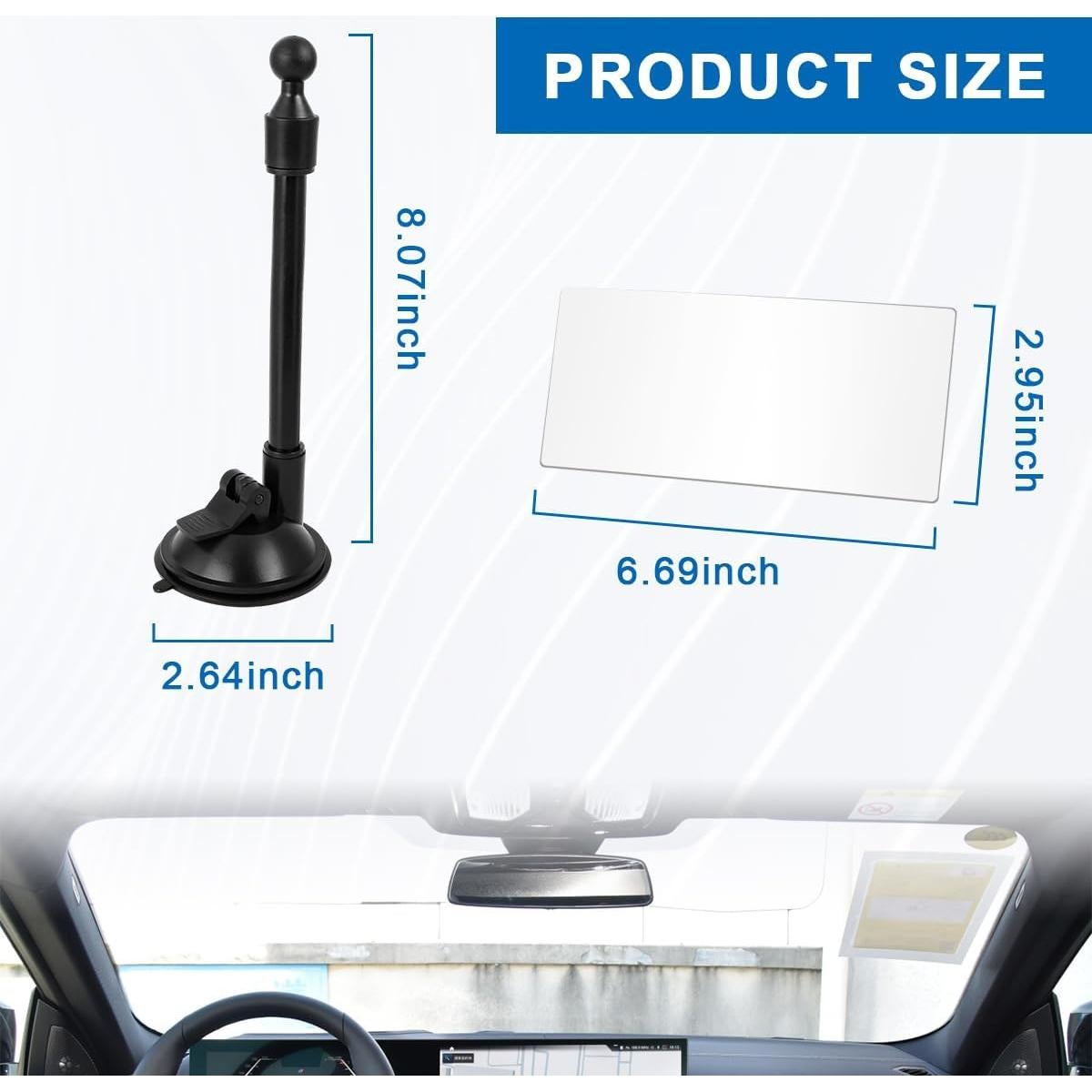 Espejo de Punto Ciego Suvnie Redondo 8.5 cm Ajustable HD