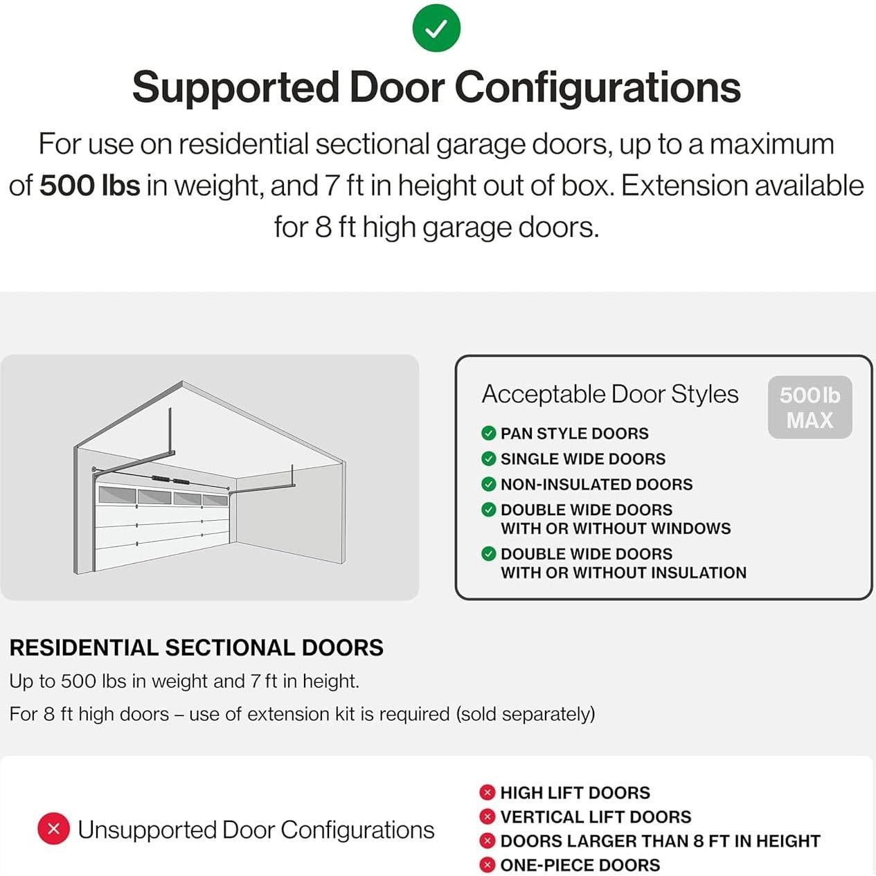 Abridor de Puerta de Garaje Genie 3/4 HPc con Respaldo de Batería