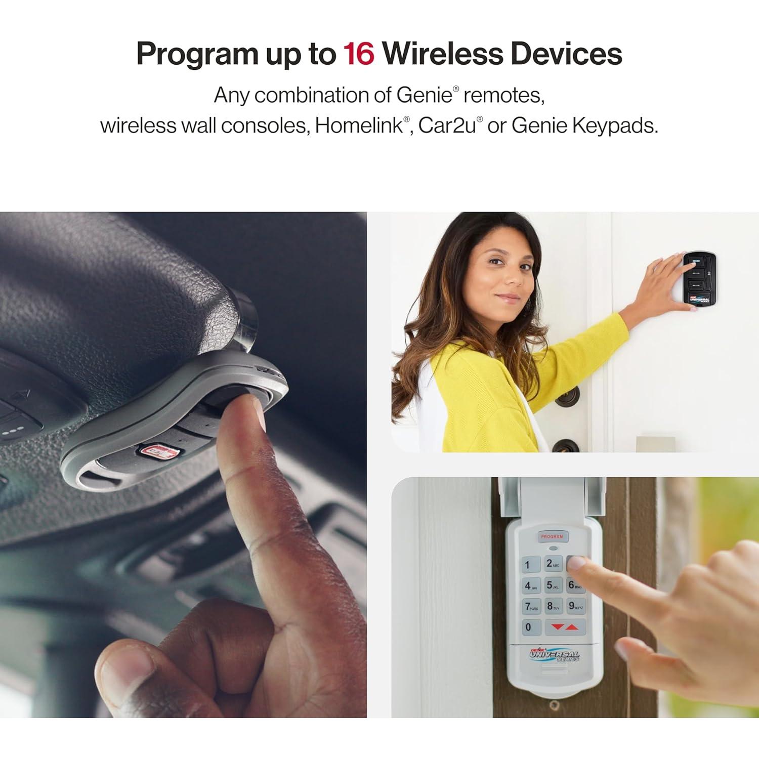 Abridor de Puerta de Garaje Genie 3/4 HPc con Respaldo de Batería