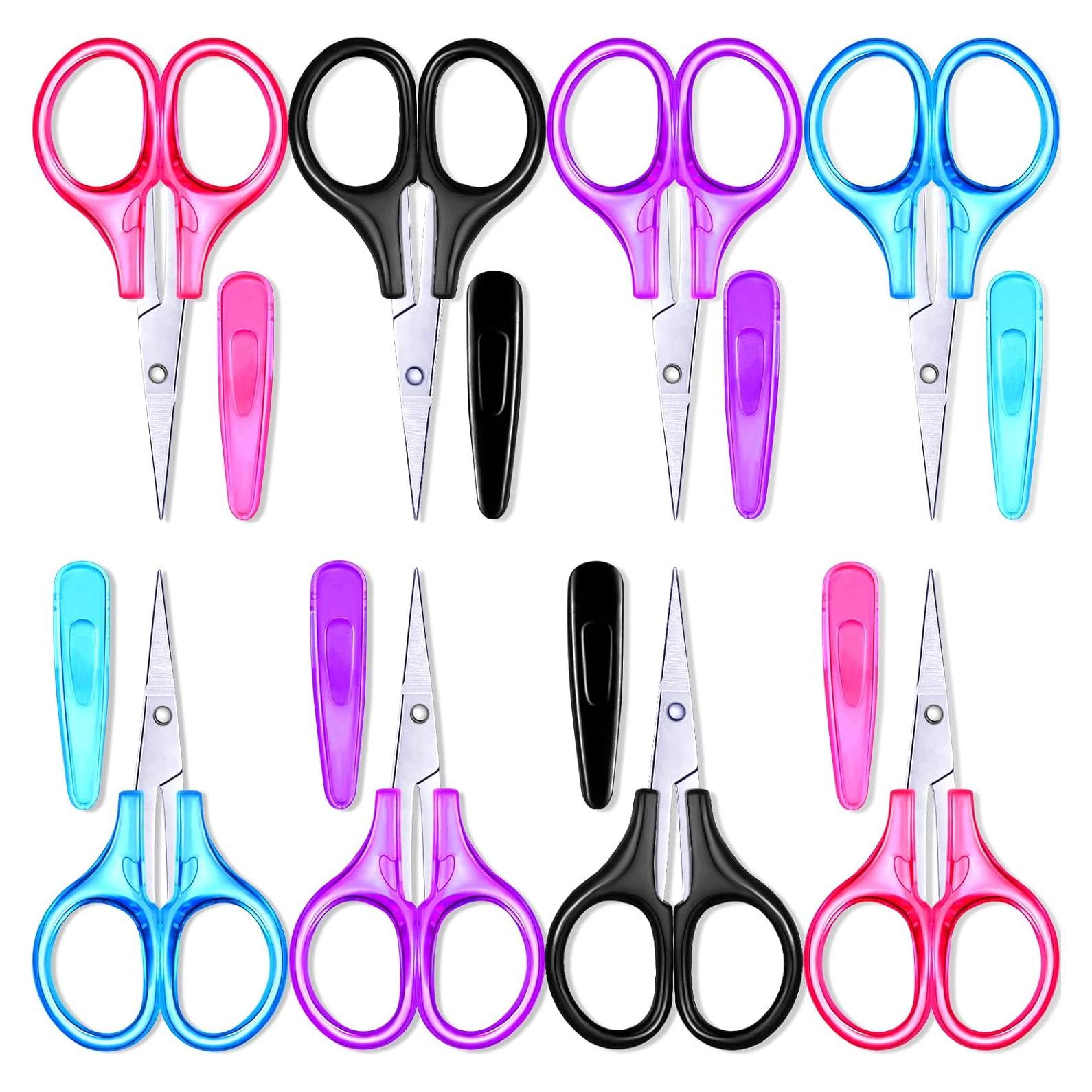 Tijeras Pequeñas Tatuo 8 Pcs Acero Inoxidable con Funda