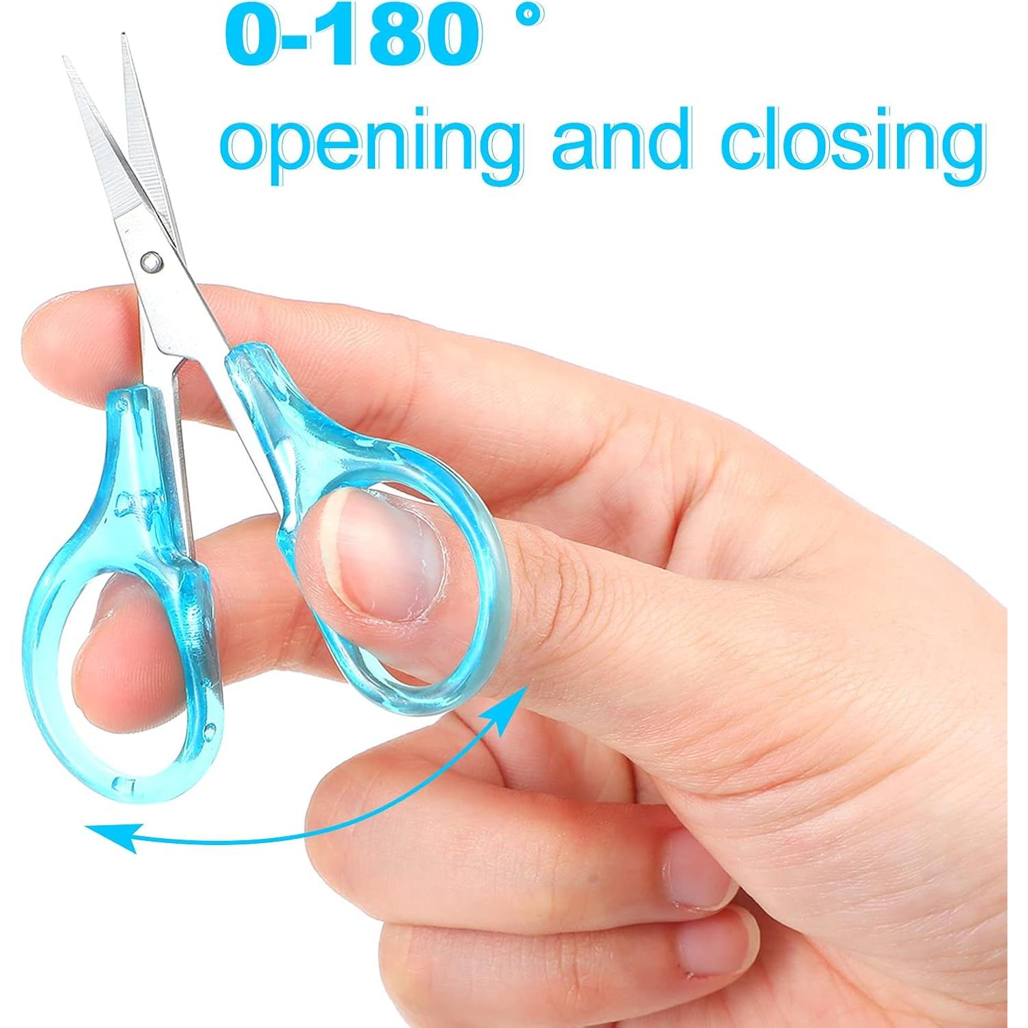 Tijeras Pequeñas Tatuo 8 Pcs Acero Inoxidable con Funda