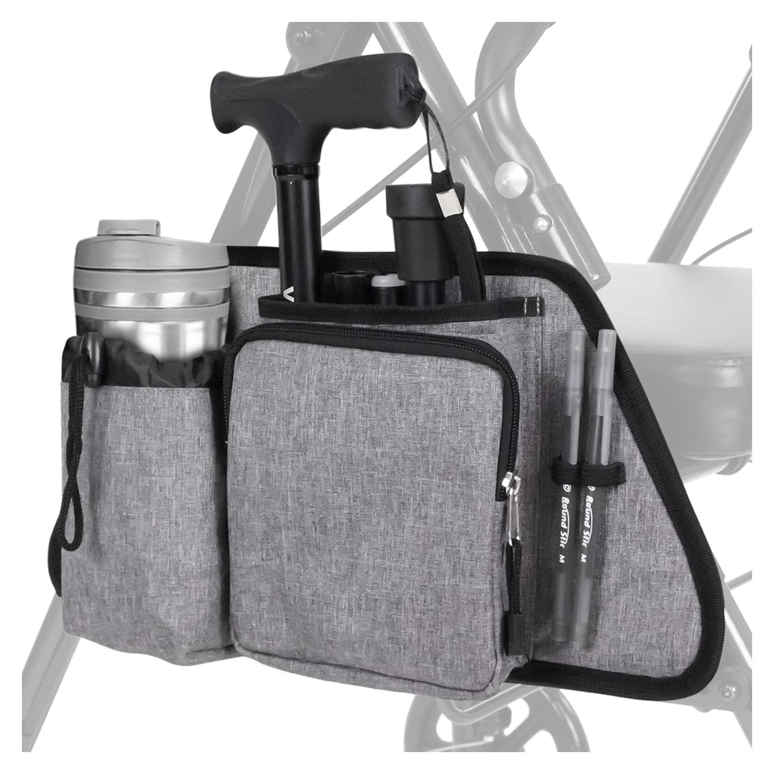 Bolsa Lateral Vive para Andadores y Sillas de Ruedas - Gris