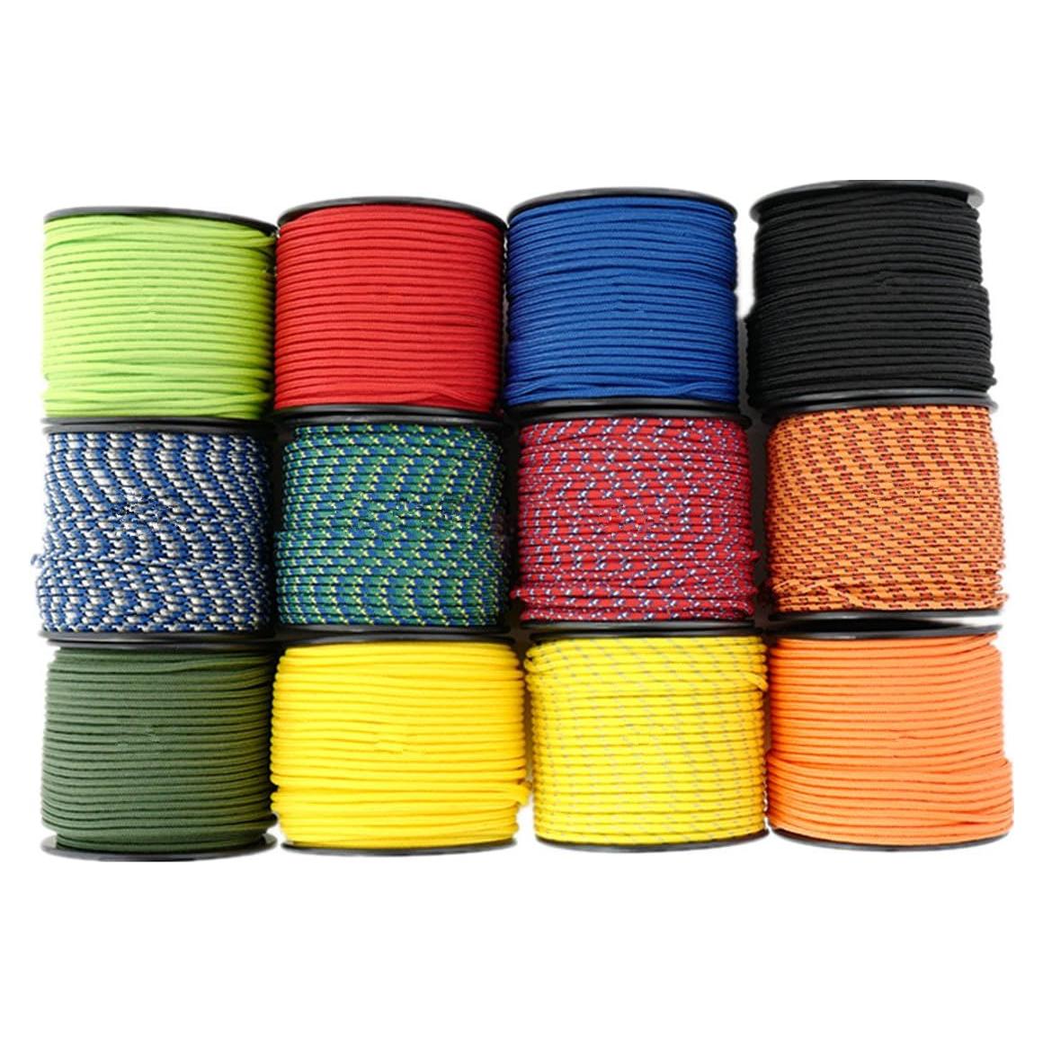 Cuerda de Nylon Trenzada 3mm 164ft Vivianbuy Verde Militar