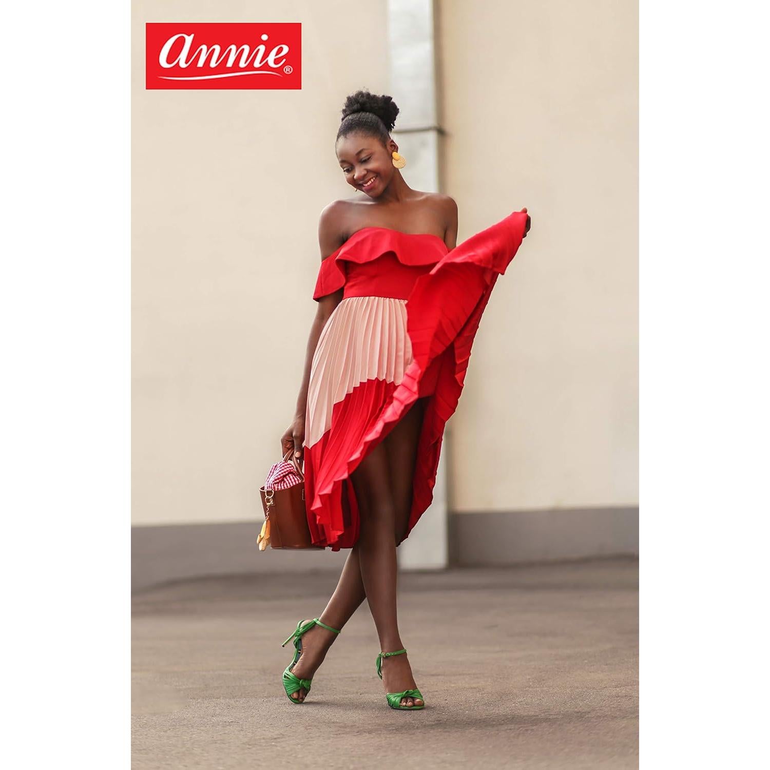 Rodillos Magnéticos Annie Jumbo 6 Paquete Negro 3.81 cm