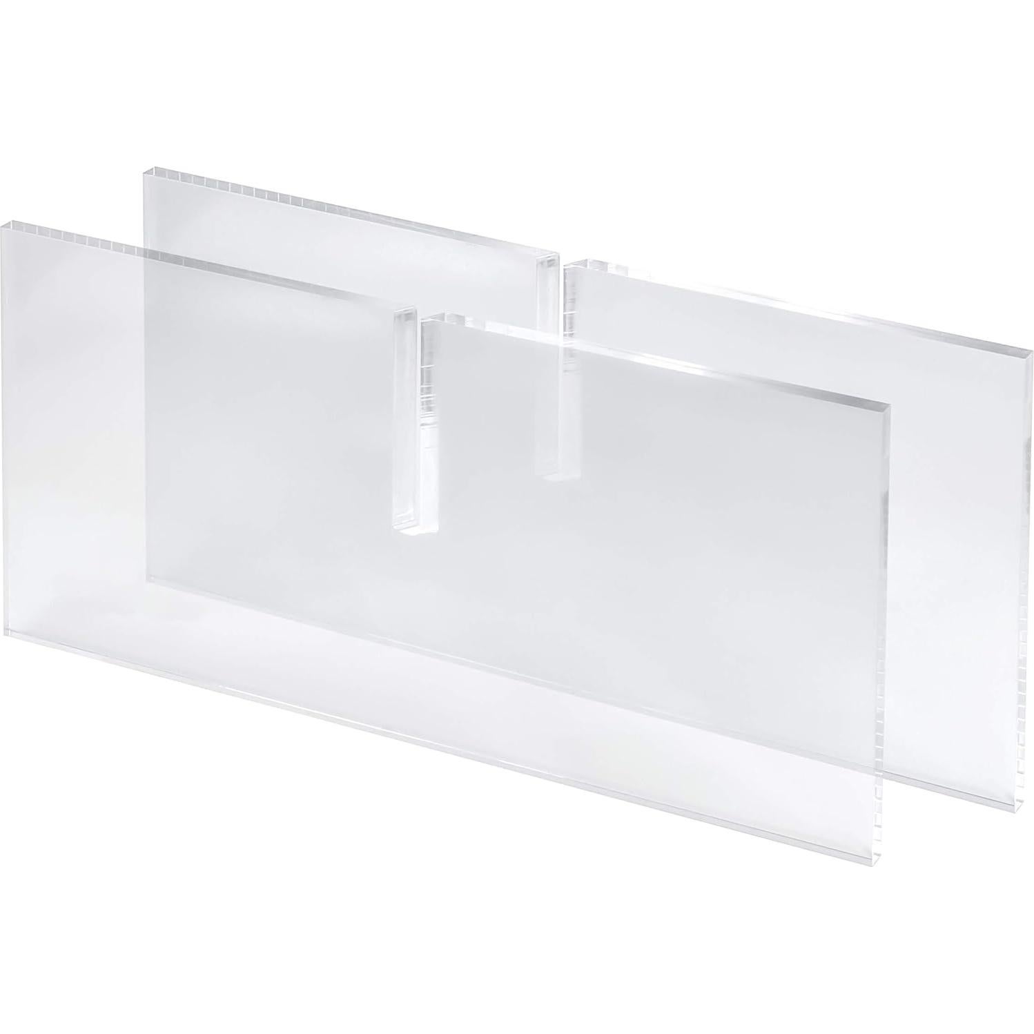 Soporte de Libros Acrílico Transparente Red Co. 2 Piezas