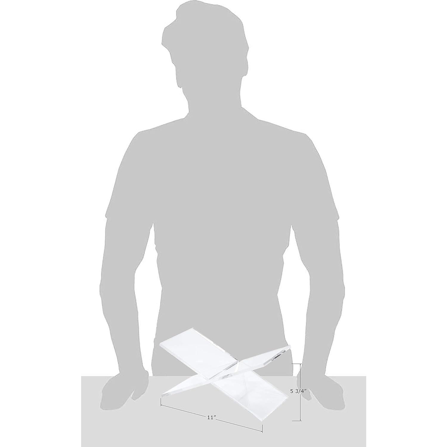 Soporte de Libros Acrílico Transparente Red Co. 2 Piezas