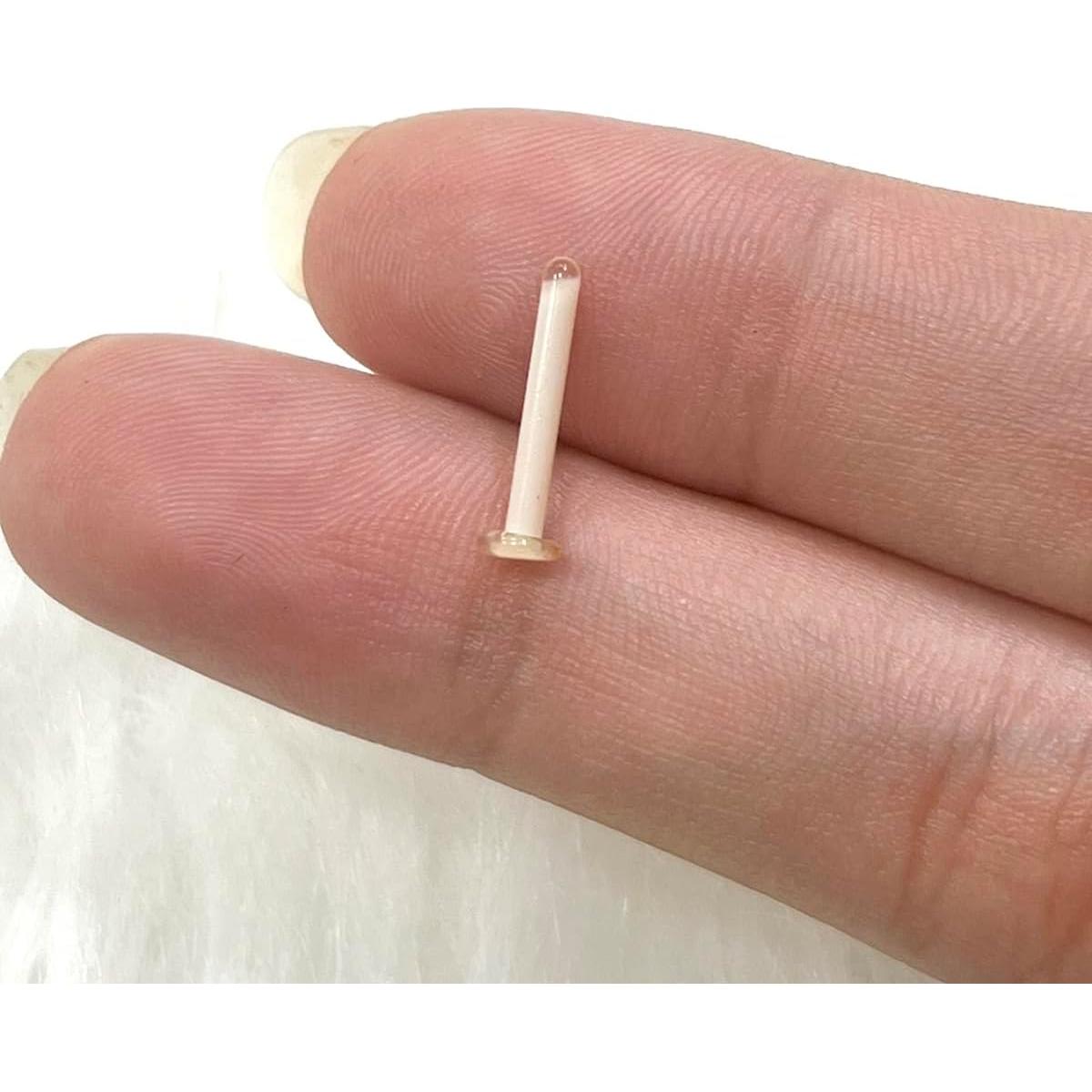 Retenedor de Perforación de Vidrio Gorilla 14G Tono Carne 13mm