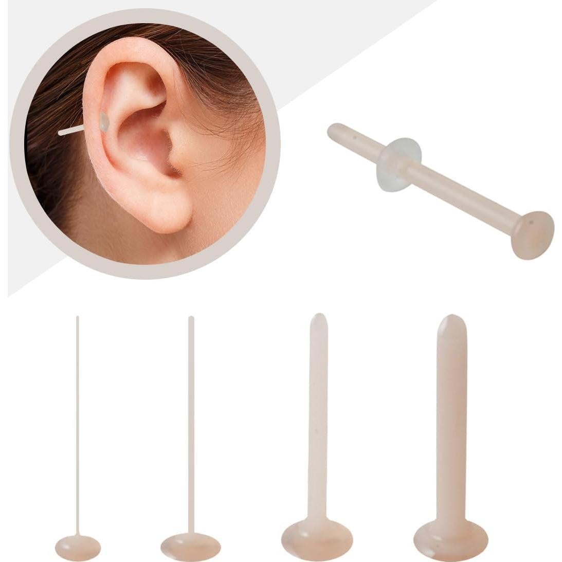 Retenedor de Perforación de Vidrio Gorilla 14G Tono Carne 13mm