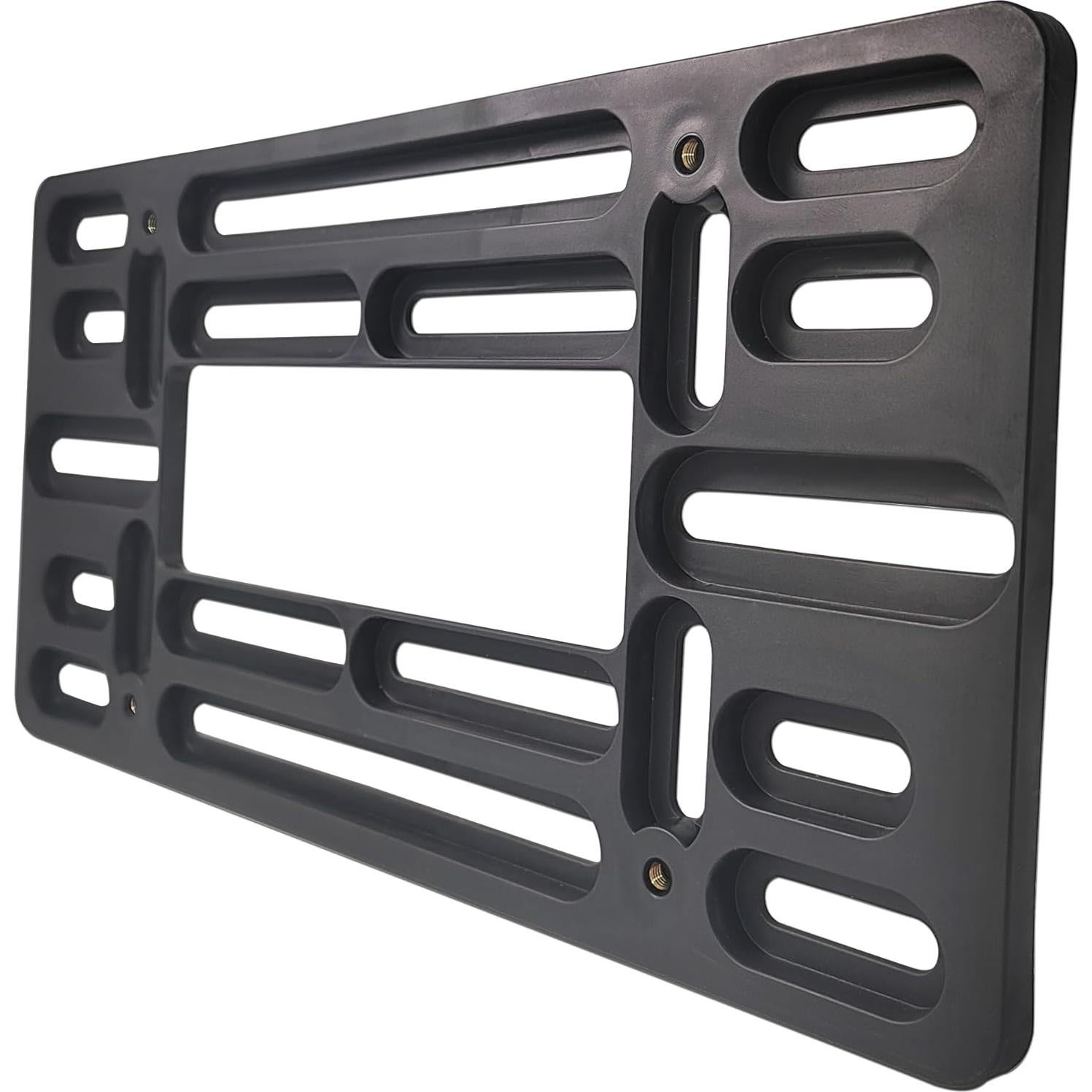 Kit de Soporte de Placa de Licencia Delantera ZXFOOG - Aluminio Negro Mate