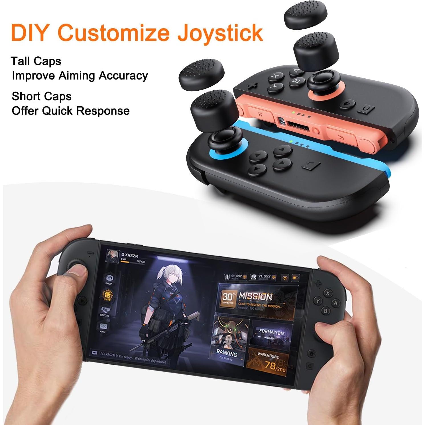 Tapas de Pulgar COJOC para Nintendo Switch 2 - 4 Pcs