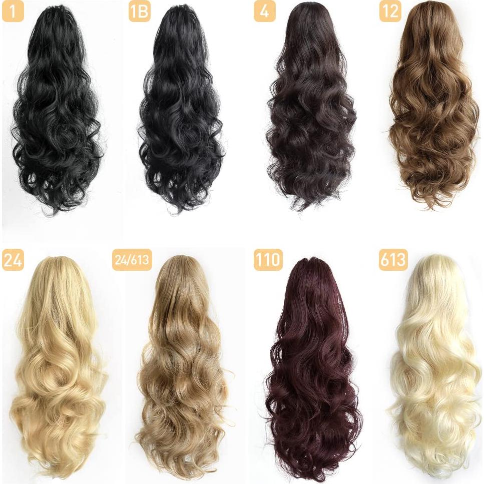 Extensión de Cola de Caballo Rizada Sintética StrRid 40.64 cm Negra