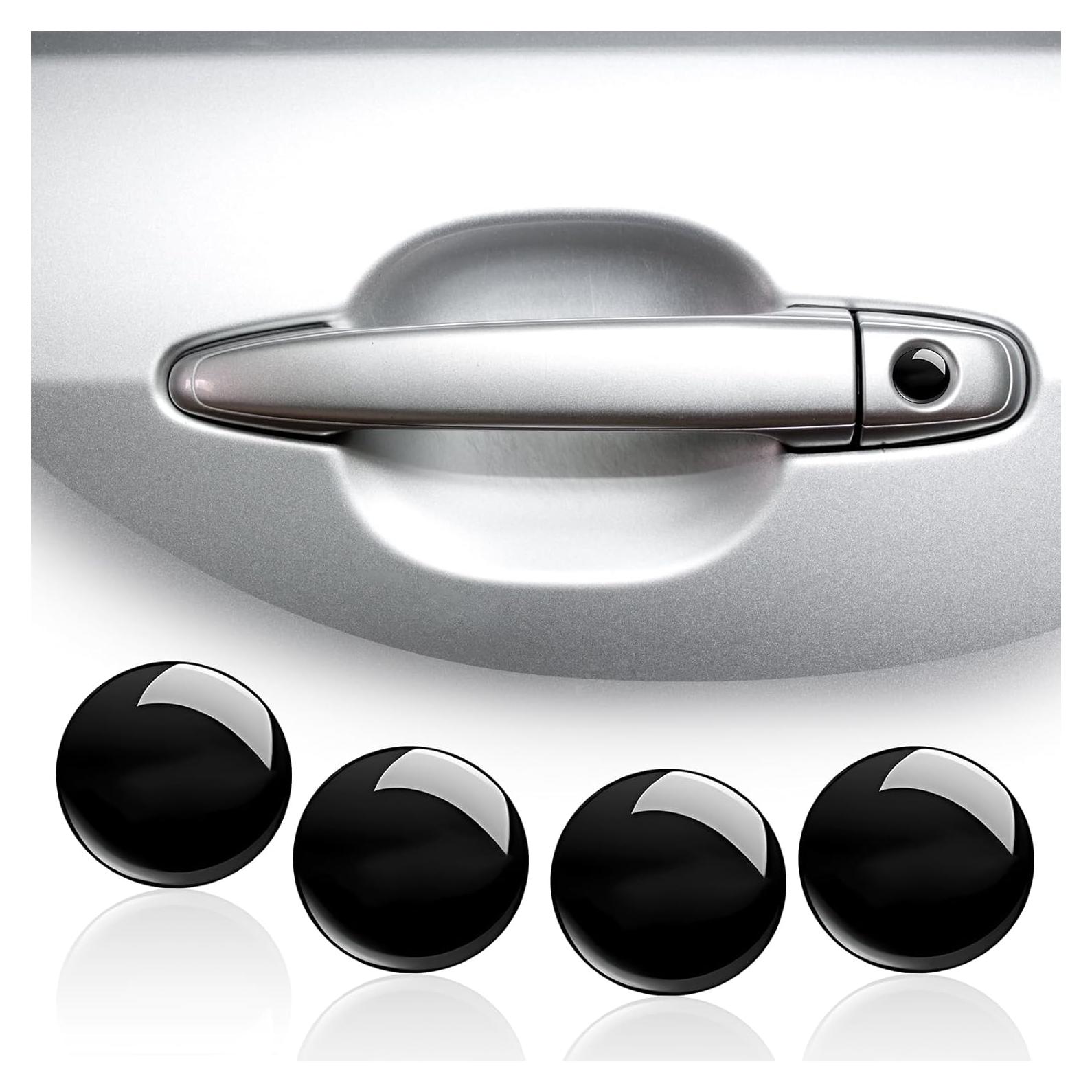 Cubierta de Agujero de Llave de Coche SOMUCH Negra - 4 PCS