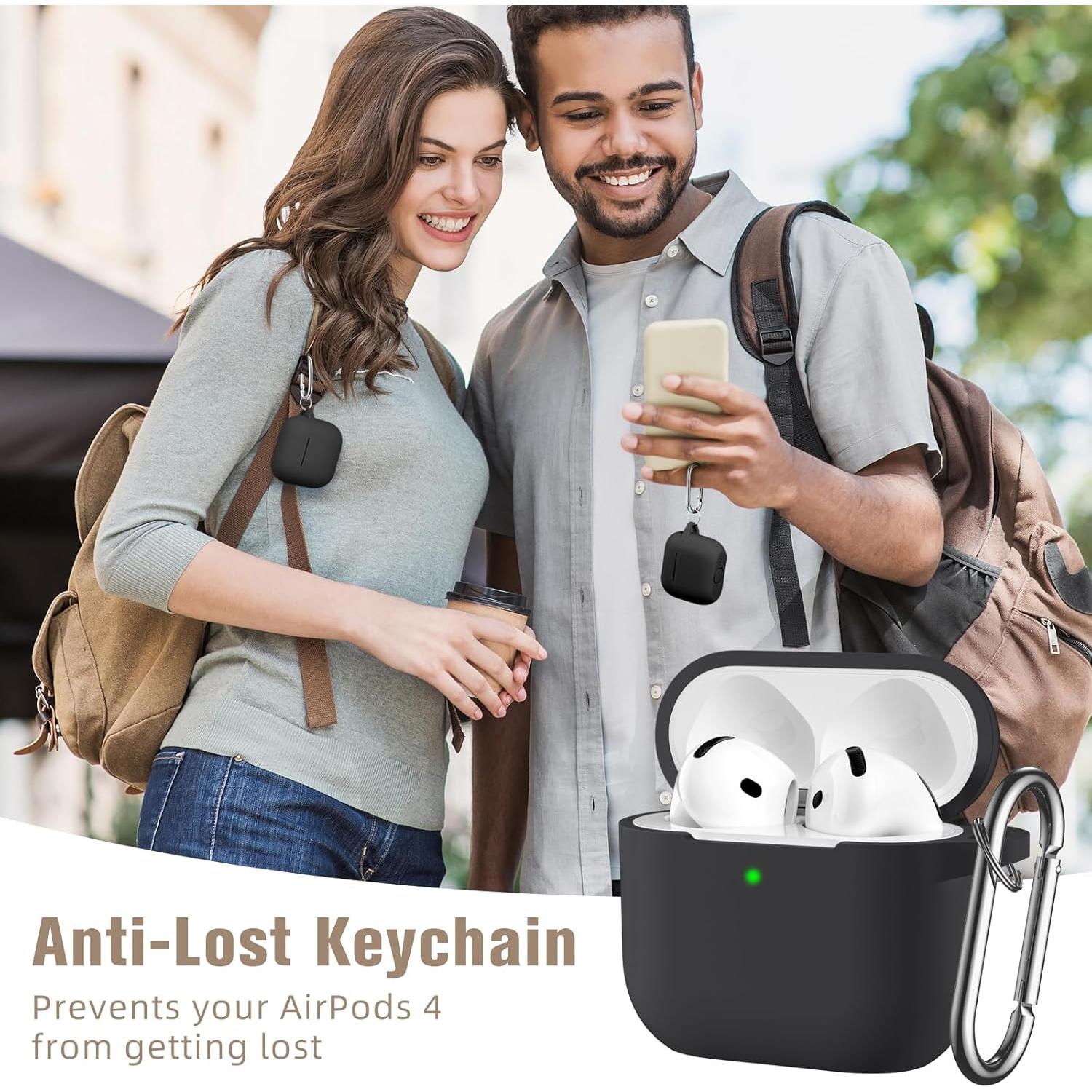 Funda de Silicona Hamile para AirPods 4 (2024) con Kit de Limpieza