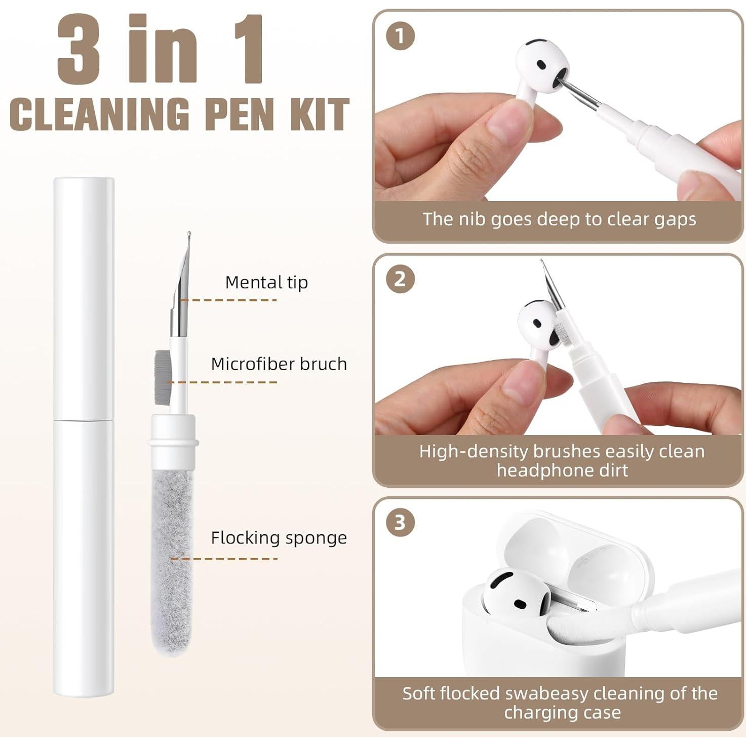 Funda de Silicona Hamile para AirPods 4 (2024) con Kit de Limpieza